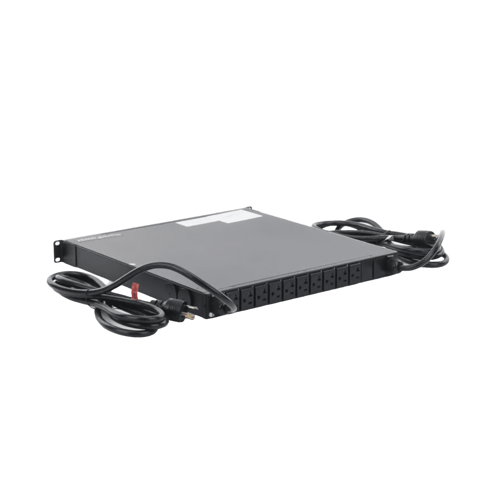 PDU Monitoreable de Transferencia Automática ATS (Fuente Redundante), Con 10 Salidas 5-15R,   Enchufes de Entrada L5-20P, Instalación Horizontal de 19in, 1UR, 20 Amp, 120 Vca NPATS11002 - HOFFMAN