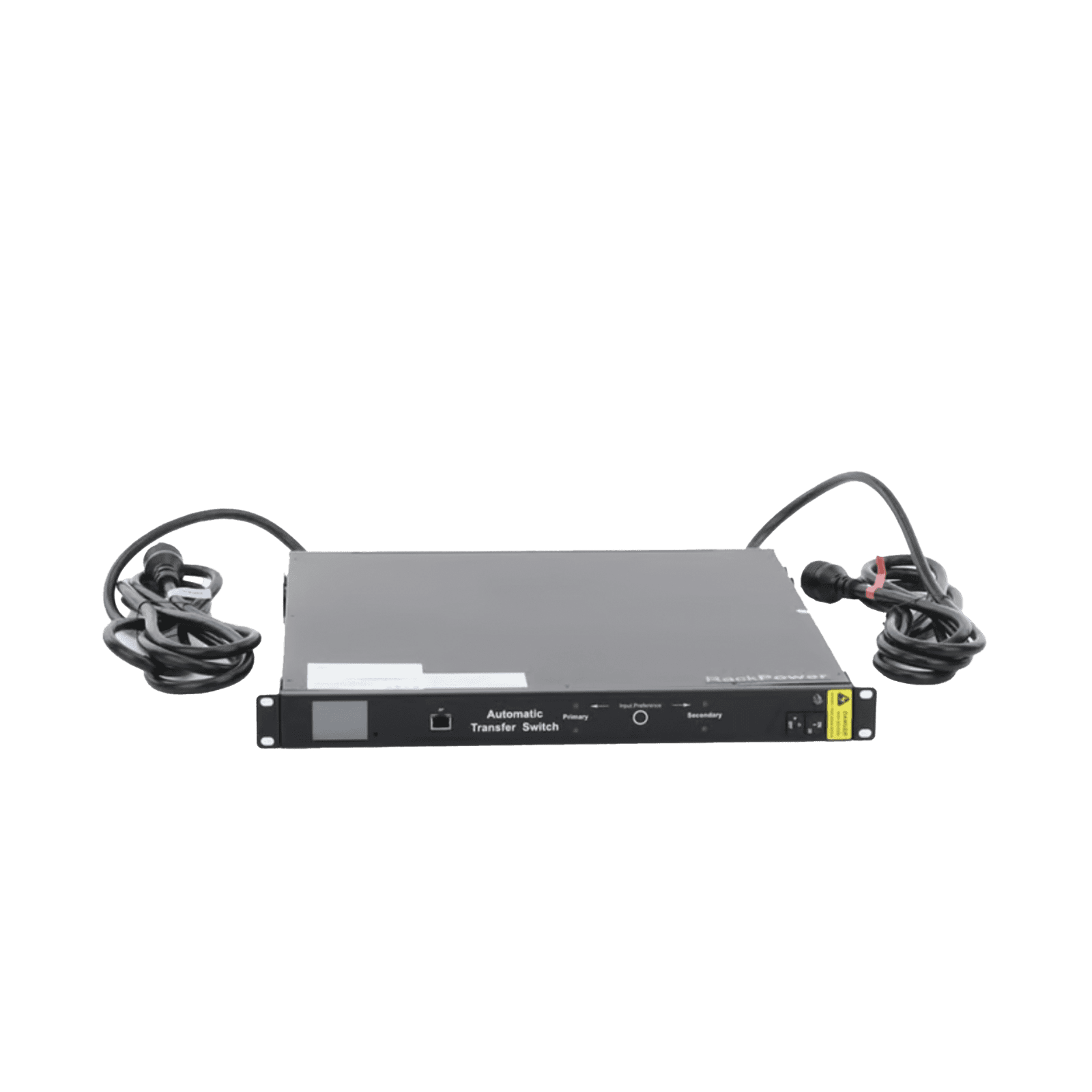 PDU Monitoreable de Transferencia Automática ATS (Fuente Redundante), Con 10 Salidas 5-15R, Enchufes de Entrada L5-20P, Instalación Horizontal de 19in, 1UR, 20 Amp, 120 Vca NPATS11002 - HOFFMAN