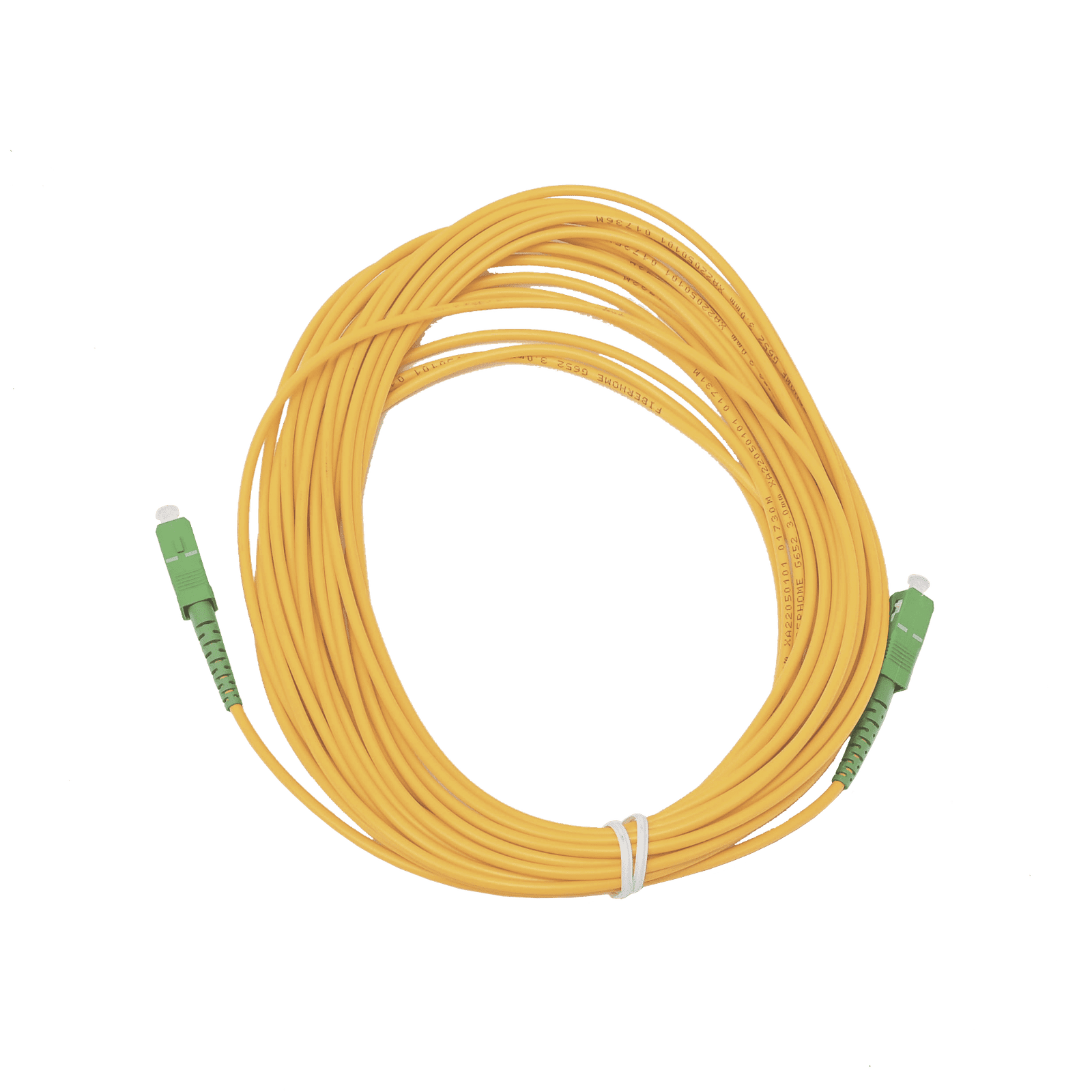 Jumper de Fibra Óptica Simplex, Monomodo, con Conectores SC/APC-SC/APC, 10 metros OFC-SC/APC-SC/APC-S-30-10 - FIBERHOME