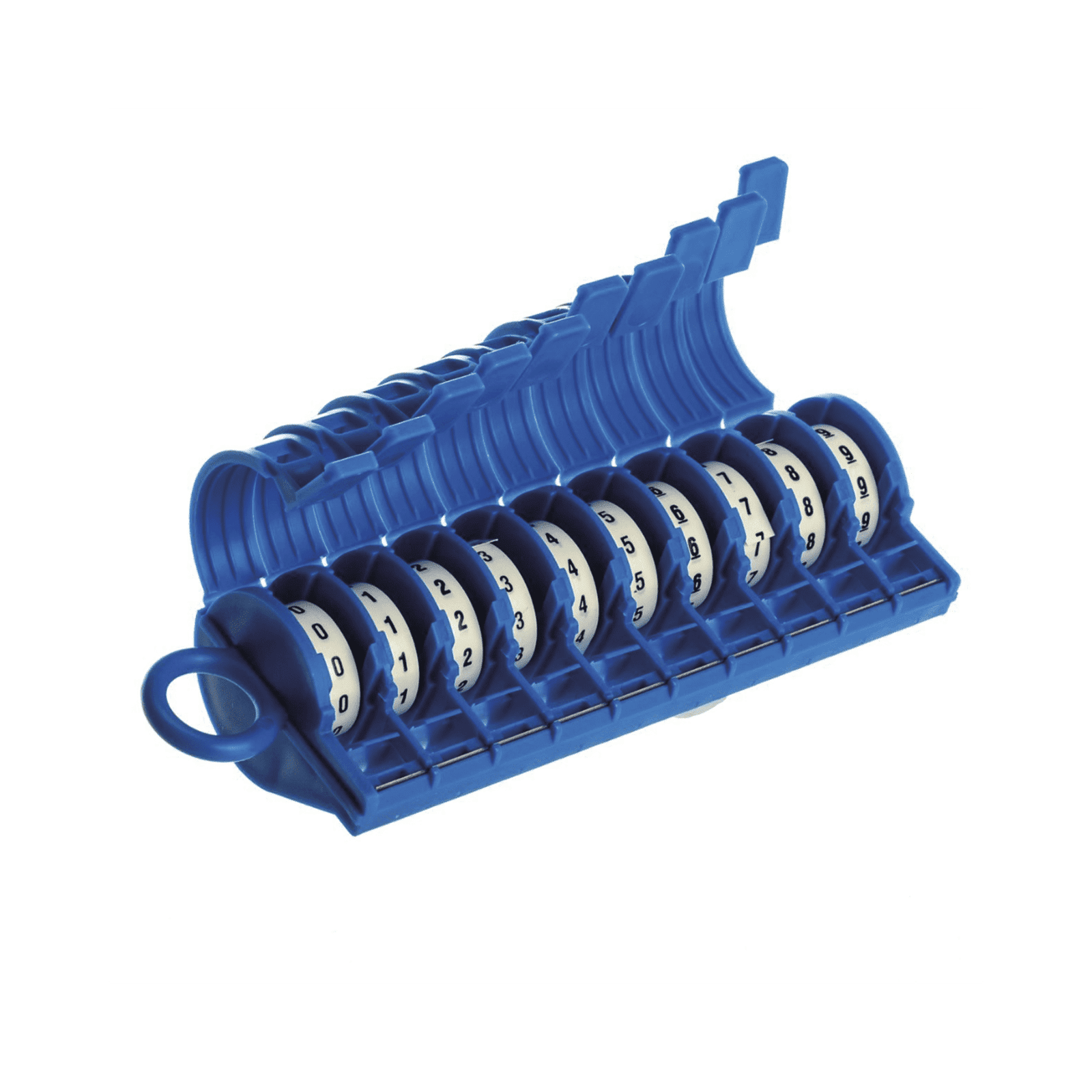 Dispensador de Etiquetas Marcadoras, Con rollos Pre-Impresos con Números 0-9, de 2.4 metros, Color Blanco PMD-0-9 - PANDUIT