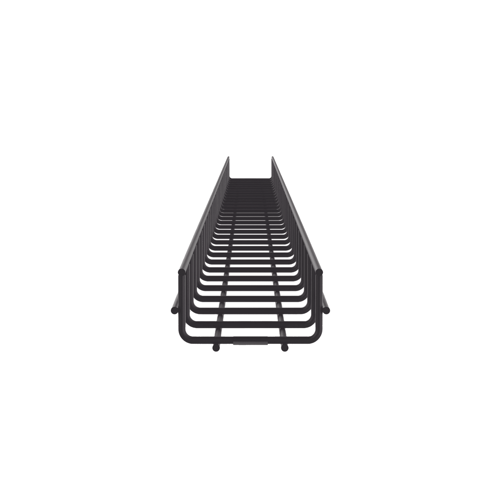 Charola Wire Basket de 12 in (304 mm) de Ancho, 2 in (50 mm) de Alto, 3 m de Largo, Hasta 209 Cables Cat6, Color Negro PWB2X12BL - PANDUIT