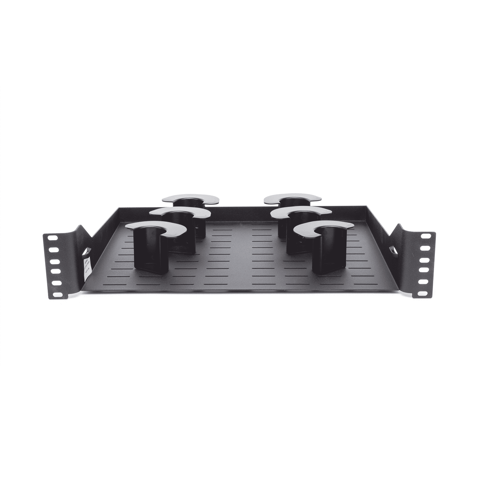 Charola Ventilada Para Administración de Cable en Racks o Gabinetes, con 6 Postes para Control de Holgura, de 19in, 2 UR, Color Negro PZCHSM2 - PANDUIT