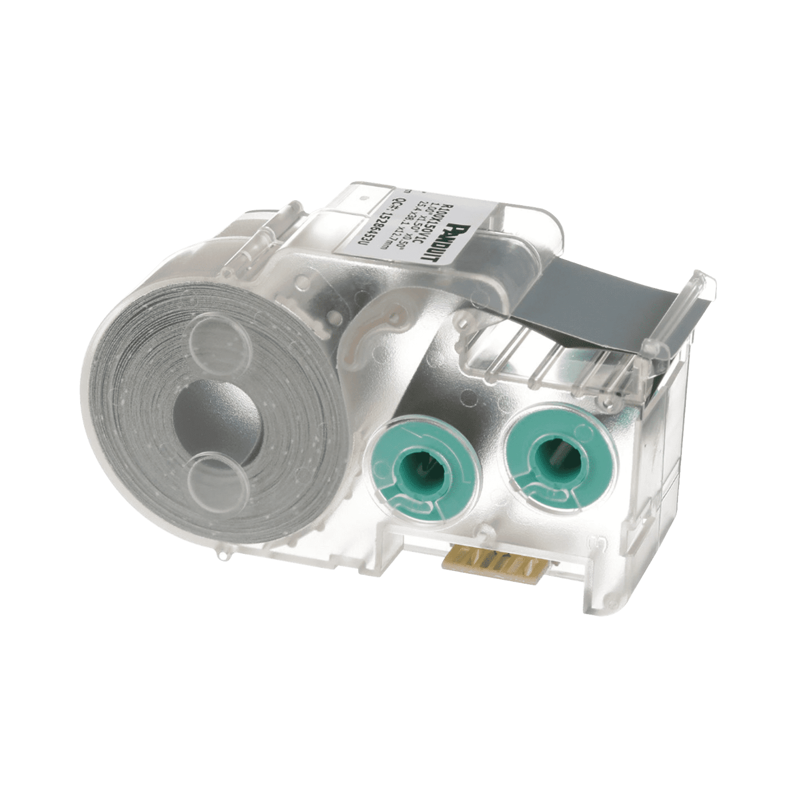 Casete de 100 Etiquetas Autolaminadas Turn-Tell, Con Rotación para Mejor Visibilidad, para Cables de Redes de Cobre o Fibra Óptica, de 5.5 a 7.1 mm de Diámetro R100X150V1C - PANDUIT