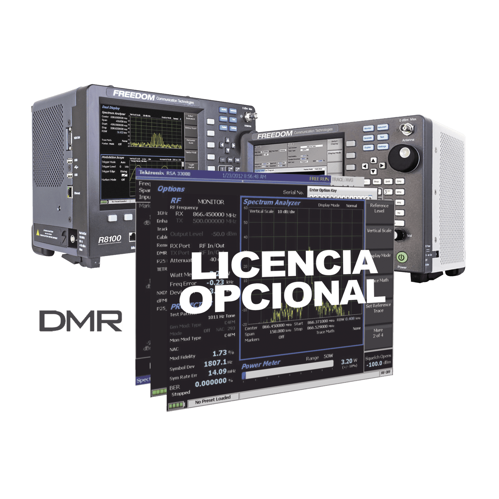 Opción de Software para prueba de Sistemas con DMR Convencional (Nivel 2) en R8000 /R8100. R8-DMR - FREEDOM COMMUNICATION TECHNOLOGIES