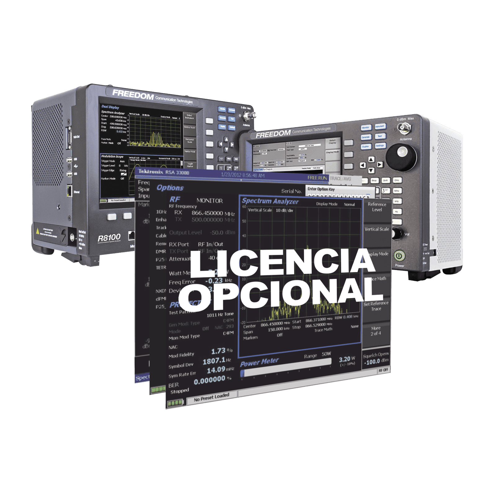 Opción de Software para Control Remoto en Analizadores R8000 /R8100. R8-REMOTE - FREEDOM COMMUNICATION TECHNOLOGIES