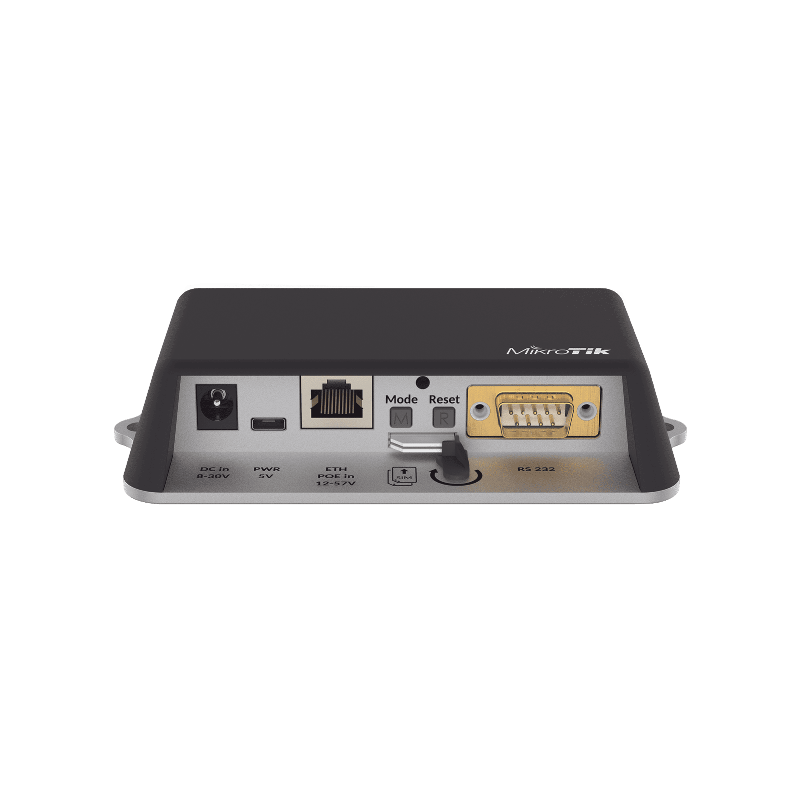 (LtAP mini LTE) Modem 4G(LTE) para SIM, con Wi-Fi 2.4 GHz, Para uso en vehículos, c/puerto fast ethernet, 2 SIM, Bandas(1,2,3,7,8,20,38,40) RB912R-2ND-LTM&R11E-LTE - MIKROTIK