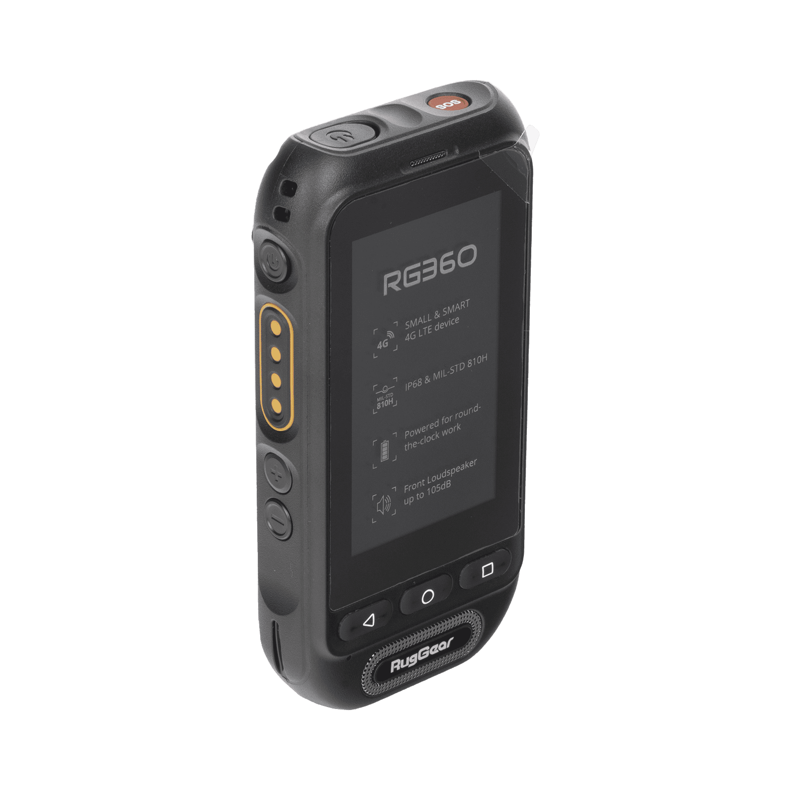 RugGear Equipo PoC 3G/4G LTE Resistente al Agua con Pantalla Táctil 3″ Compatible con NXRadio RG360 207321 - RUGGEAR
