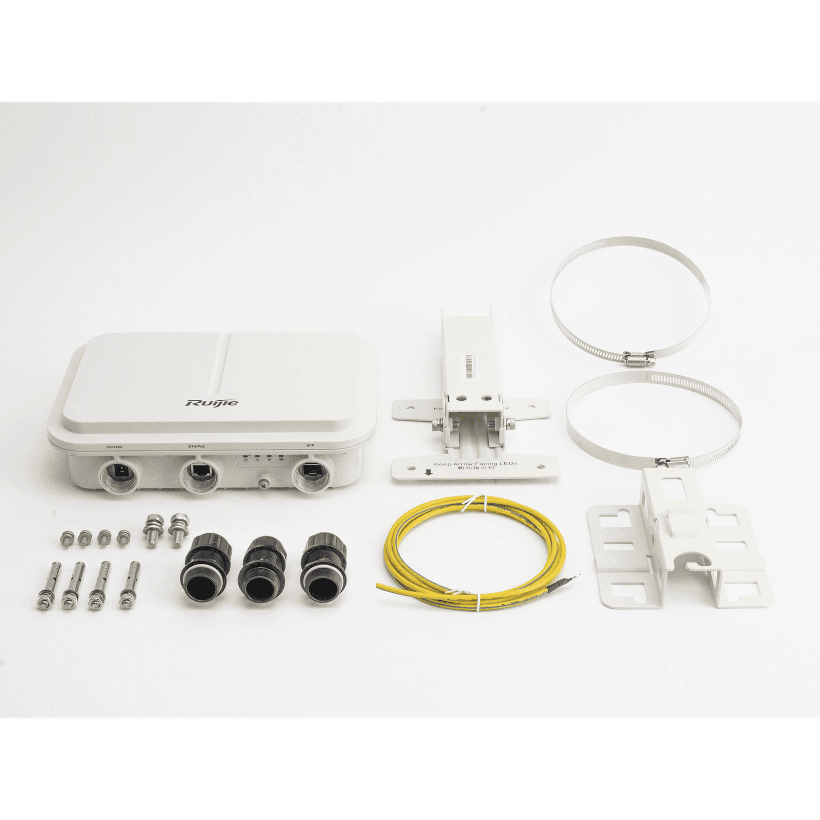 Punto de acceso WiFi6 para exterior Sectorial 60° IP68 hasta 1775Mbps doble banda 802.11AX MU-MIMO 2×2 RG-AP680-L 217587 - RUIJIE