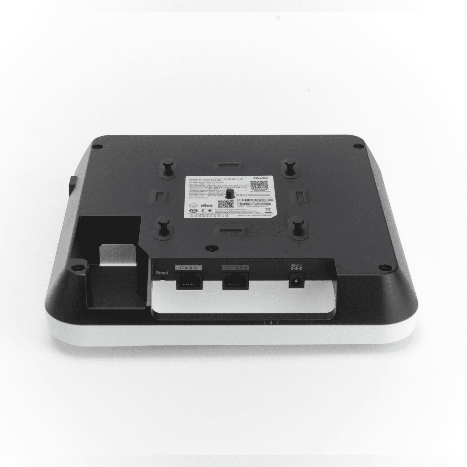 Punto de acceso Wi-Fi 6 Empresarial para interior hasta 1.7 Gbps doble banda 802.11AX MU-MIMO 2×2 RG-AP810-L - RUIJIE