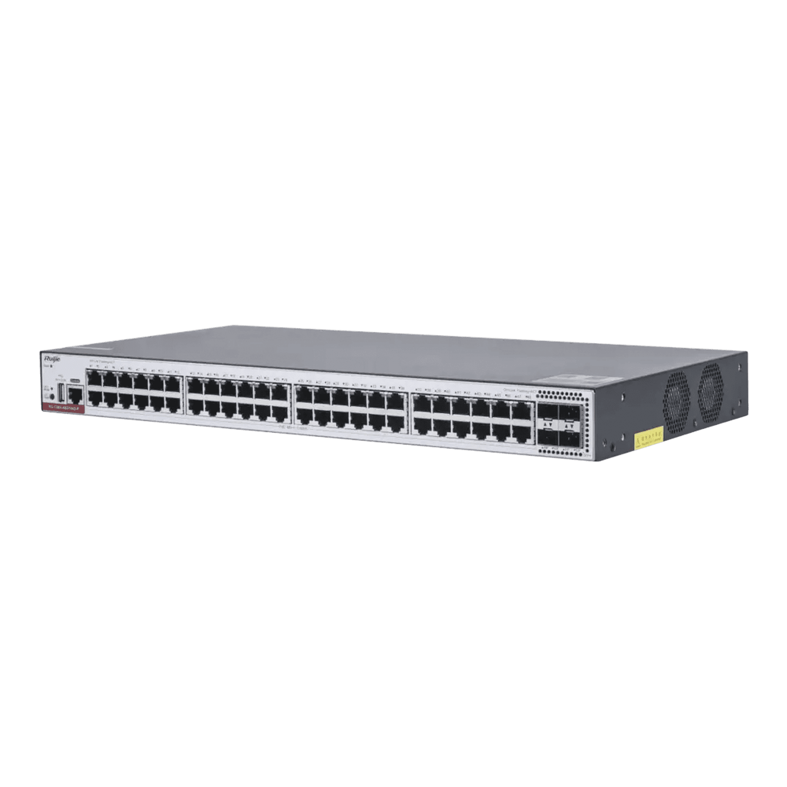 RG-CS83-48GT4XS-PD Switch Administrable Capa 3 PoE con 48 puertos Gigabit 802.3af/at + 4 SFP+ para fibra 10Gb, hasta 1,480 watts, gestión gratuita desde la nube. RG-CS83-48GT4XS-PD 222434 - RUIJIE