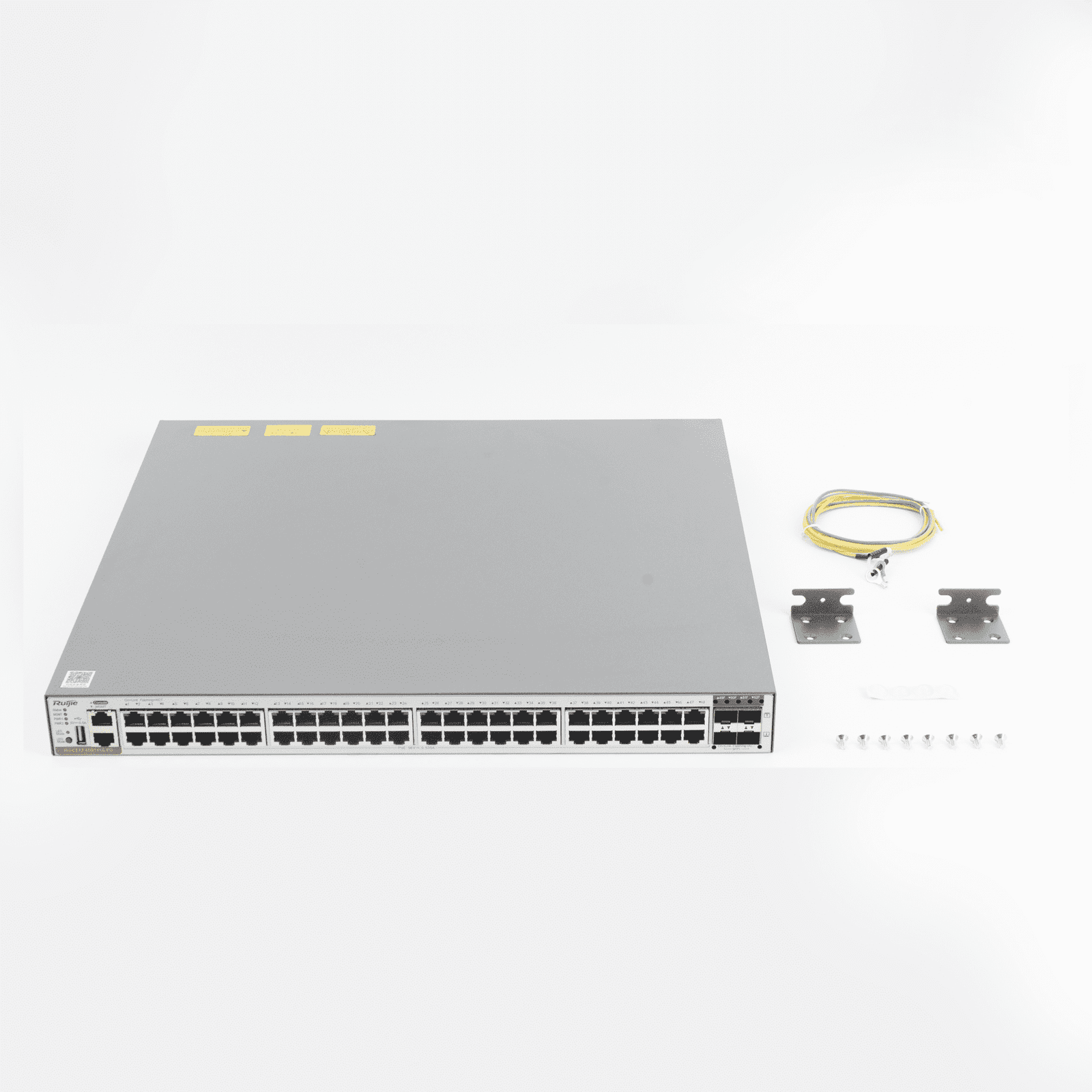 RG-CS83-48GT4XS-PD Switch Administrable Capa 3 PoE con 48 puertos Gigabit 802.3af/at + 4 SFP+ para fibra 10Gb, hasta 1,480 watts, gestión gratuita desde la nube. RG-CS83-48GT4XS-PD 222434 - RUIJIE