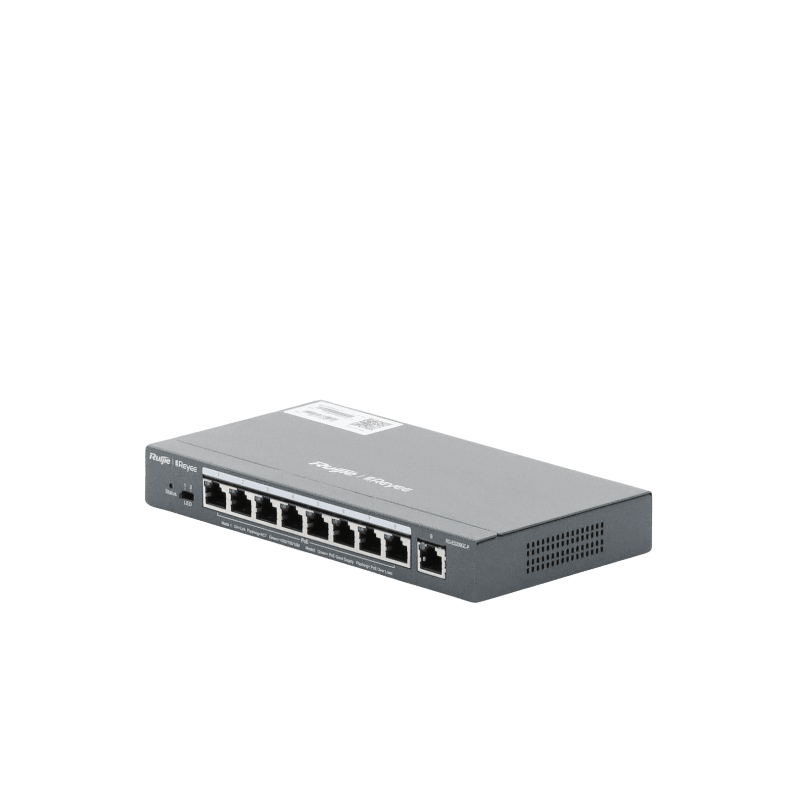 Switch Administrable 8 Puertos PoE+ 802.3af/at Gigabit, gestión gratuita desde la nube, 120w RG-ES209GC-P 208173 - RUIJIE