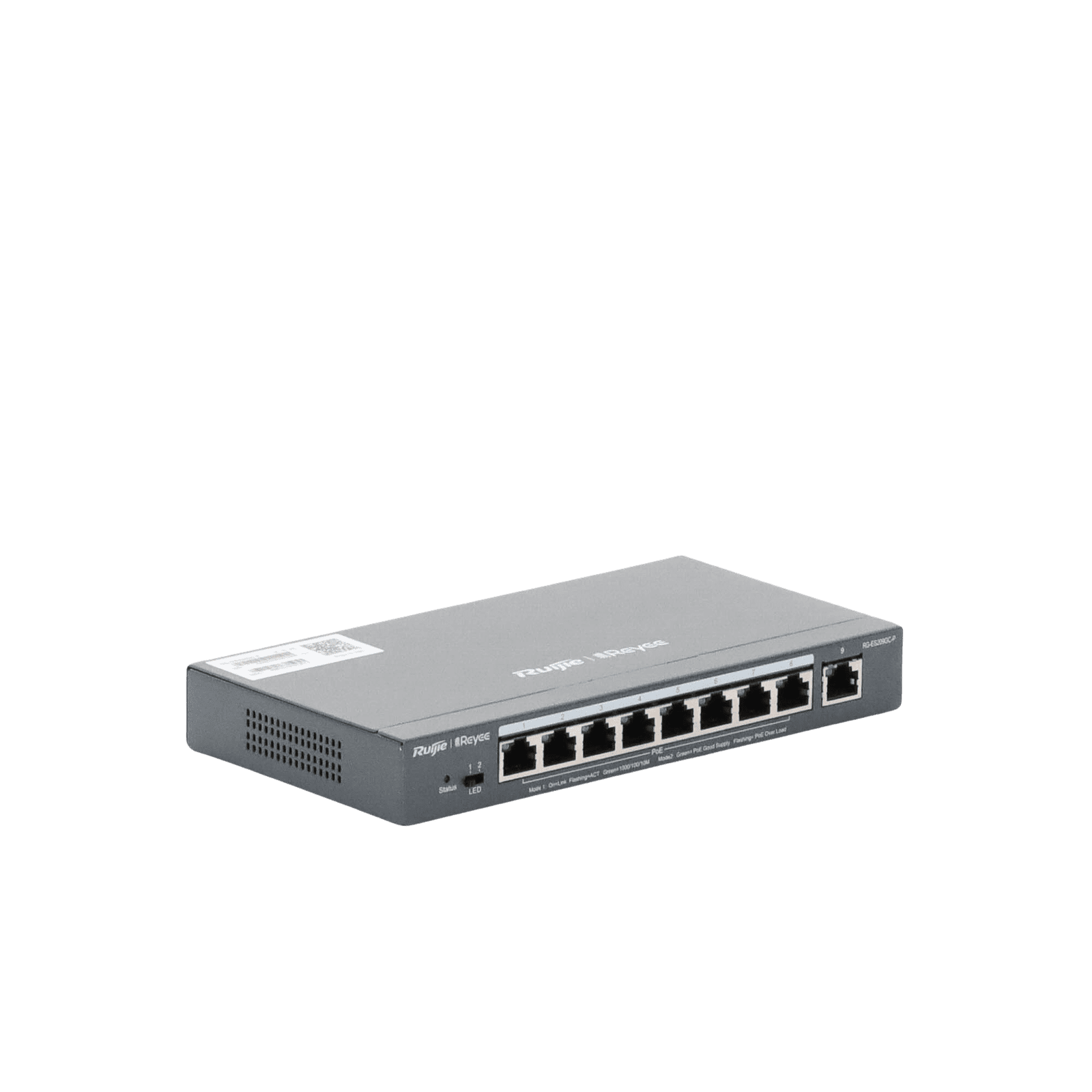 Switch Administrable 8 Puertos PoE+ 802.3af/at Gigabit, gestión gratuita desde la nube, 120w RG-ES209GC-P 208173 - RUIJIE