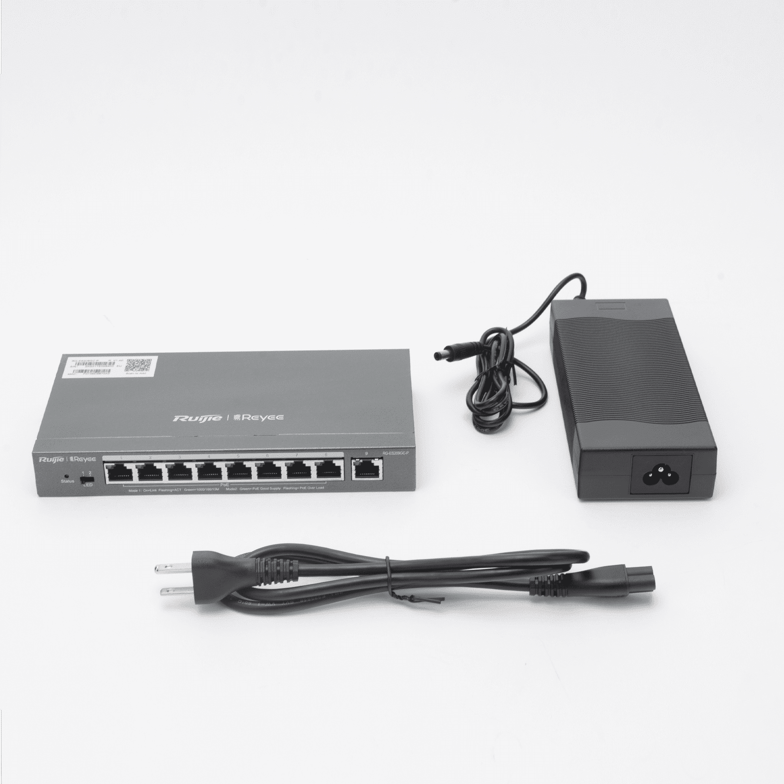 Switch Administrable 8 Puertos PoE+ 802.3af/at Gigabit, gestión gratuita desde la nube, 120w RG-ES209GC-P 208173 - RUIJIE