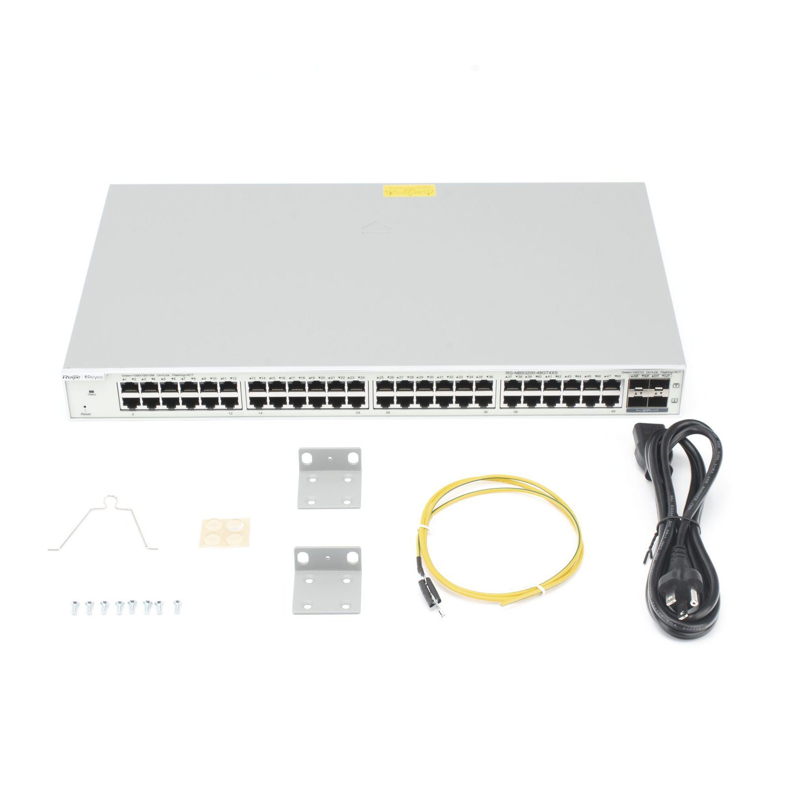 Switch Administrable capa 2 con 48 puertos Gigabit + 4 SFP+ para fibra 10Gb, gestión gratuita desde la nube RG-NBS3200-48GT4XS 214686 - RUIJIE