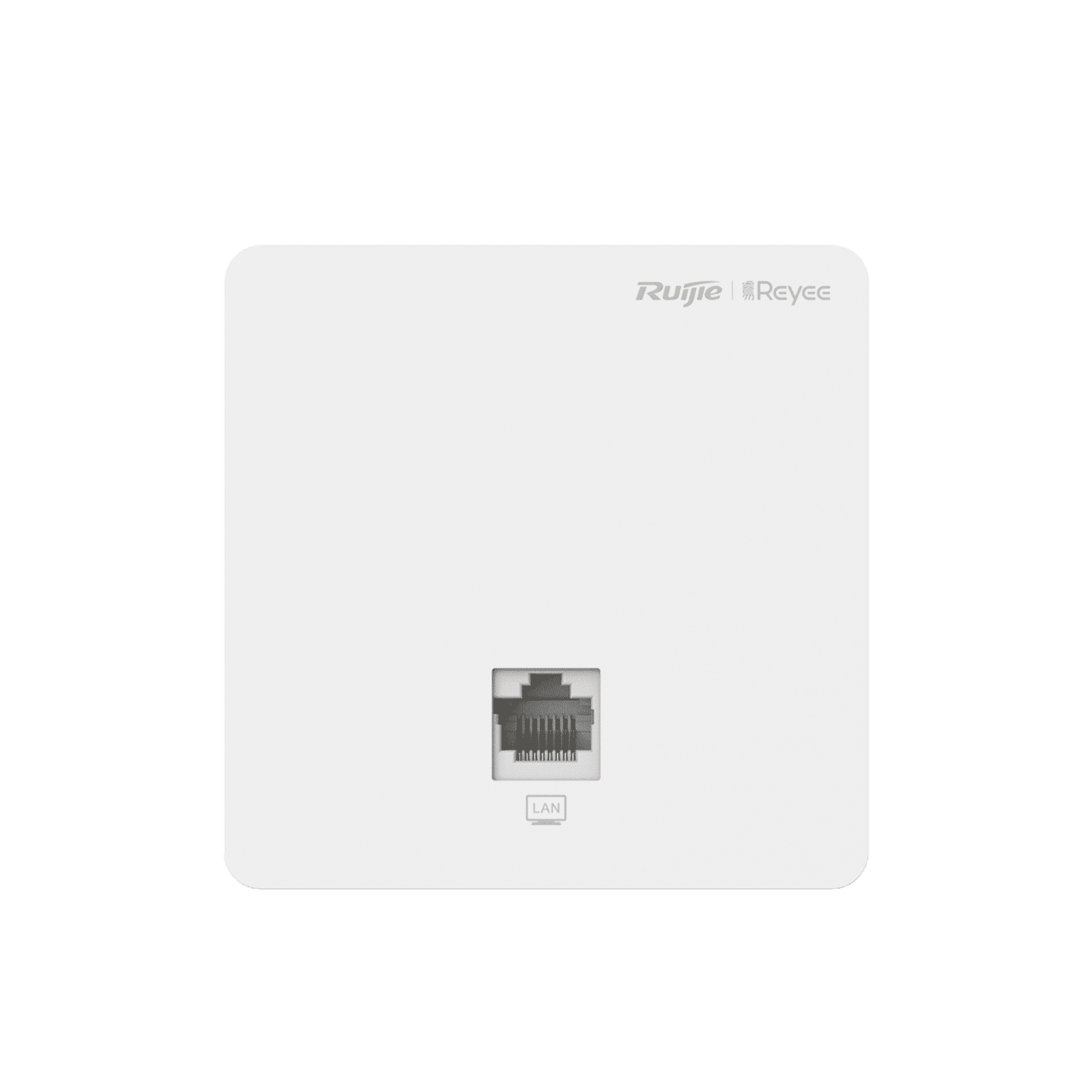 Punto de Acceso para pared, 802.11ac Wave 2, MIMO 2X2, 1.2 Gbps, puerto adicional frontal 10/100 ideal para habitaciones RG-RAP1200(F) 205672 - RUIJIE