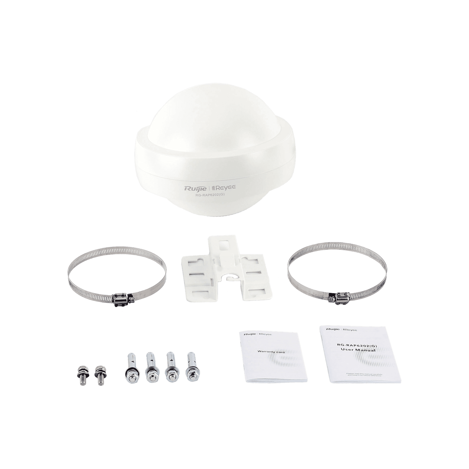 Punto de Acceso 802.11ac Omnidireccional IP68, retardante a la flama, protección contra descargas de 4kV, certificación RoHS RG-RAP6202(G) 212676 - RUIJIE