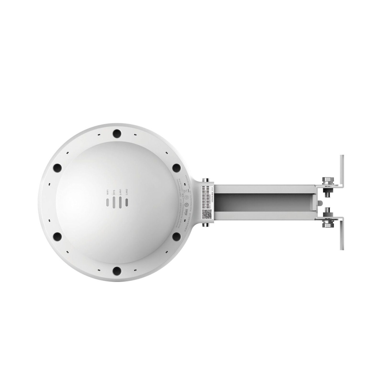 Access Point Exterior IP68, Wi-Fi6 (802.11ax), 360 grados,  MU-MIMO2x2, hasta 256 clientes RG-RAP6262(G) 209831 - RUIJIE