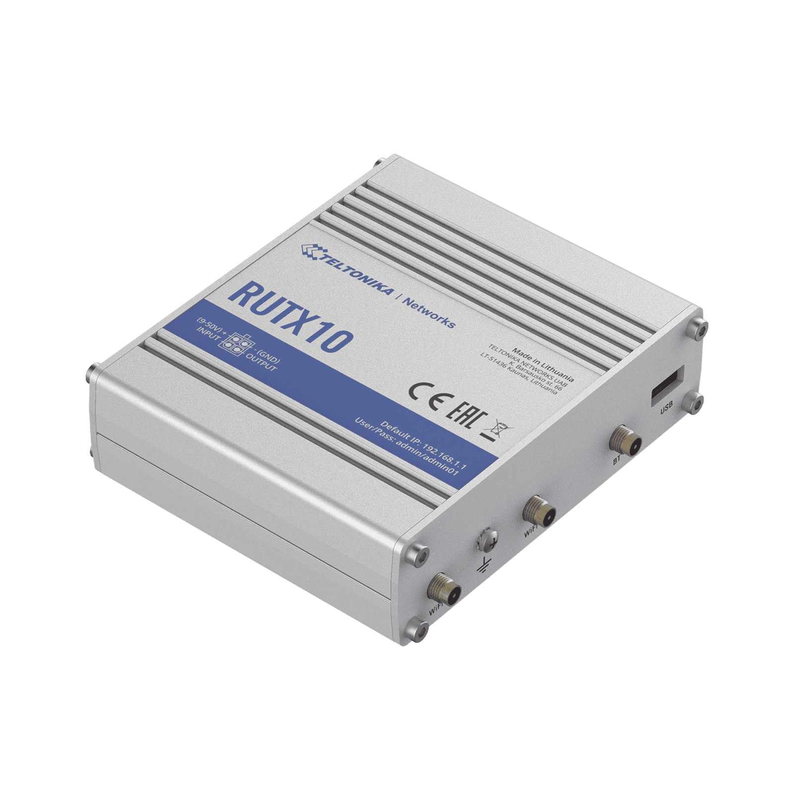 Router Industrial Inalámbrico VPN 802.11ac, 4 puertos Gigabit RUTX10 - TELTONIKA