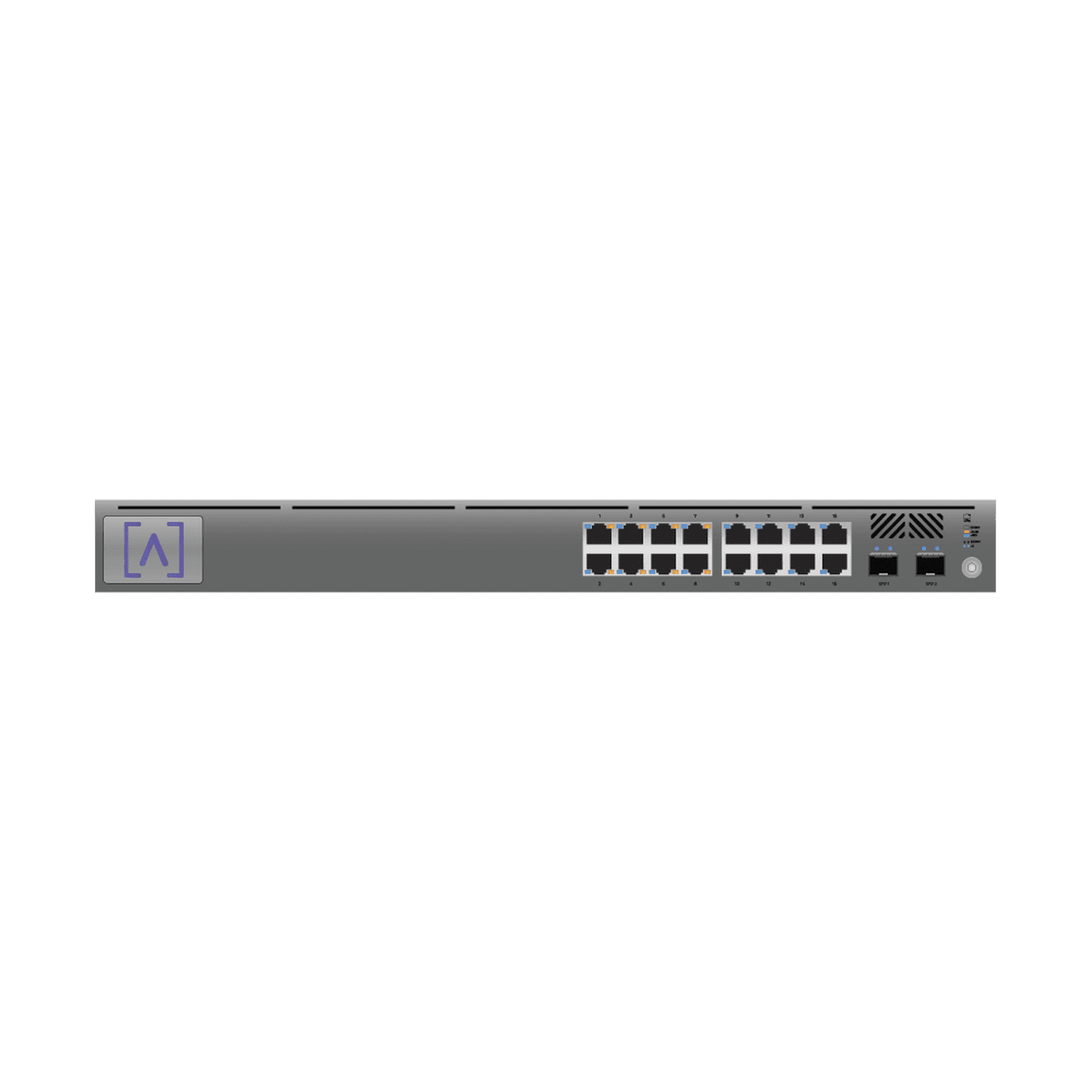 Switch Gigabit PoE+ Administrable / 16 puertos 10/100/1000 Mbps + 2 Puertos SFP Uplink / Hasta 120W / Alta LabsCloud. S16-POE 218270 - ALTA LABS
