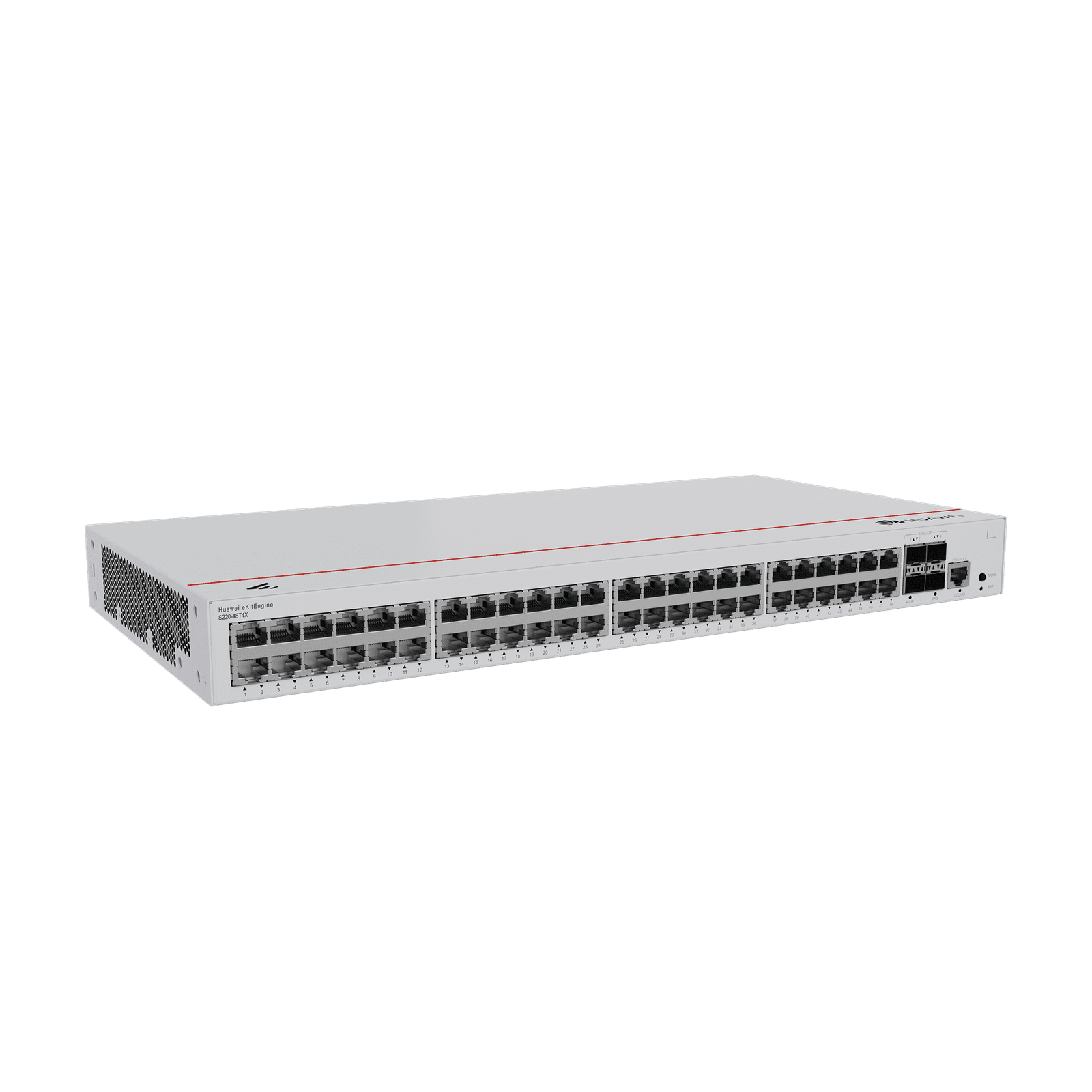 HUAWEI eKit – Switch Gigabit Administrable Capa 2 / 48 puertos 10/100/1000 Mbps / 4 Puertos SFP+ Uplink / Administración Nube Gratis S220-48T4X 223799 - HUAWEI