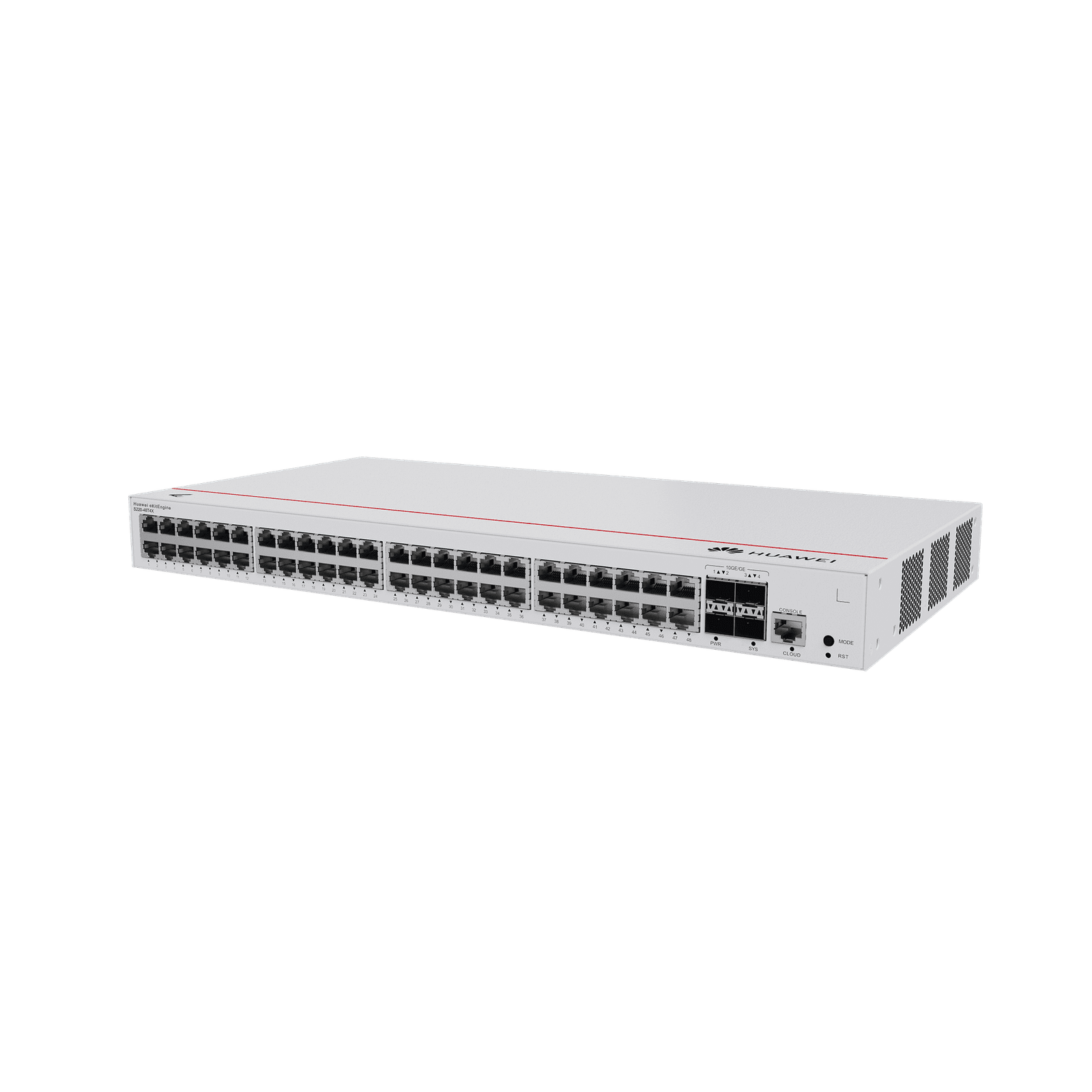 HUAWEI eKit – Switch Gigabit Administrable Capa 2 / 48 puertos 10/100/1000 Mbps / 4 Puertos SFP+ Uplink / Administración Nube Gratis S220-48T4X 223799 - HUAWEI