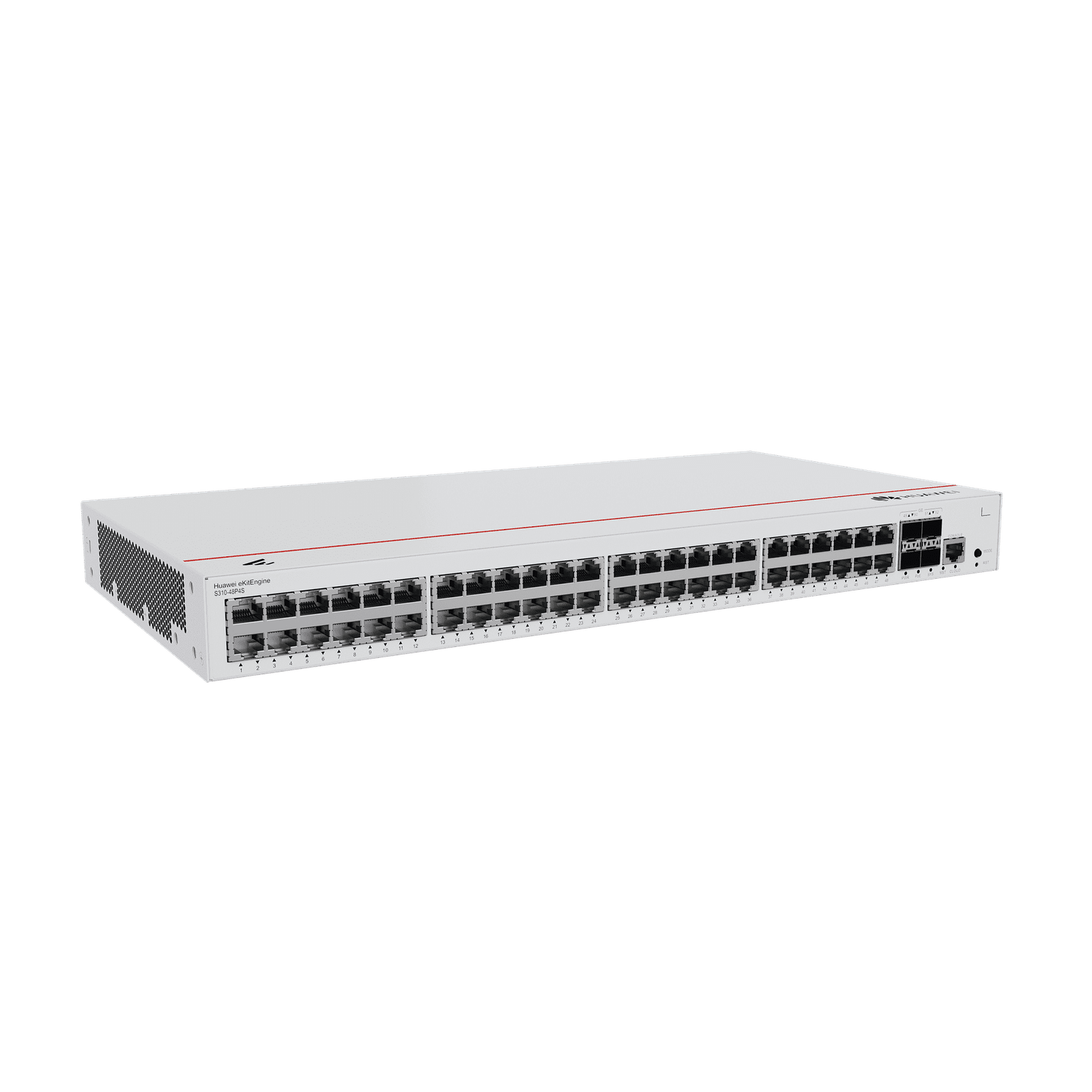 Switch Gigabit Administrable PoE Capa 3 / 48 puertos 10/100/1000 Mbps (PoE) / 4 Puertos SFP Uplink / 380W / PoE Perpetuo / iStack / Administración Nube Gratis S310-48P4S - HUAWEI