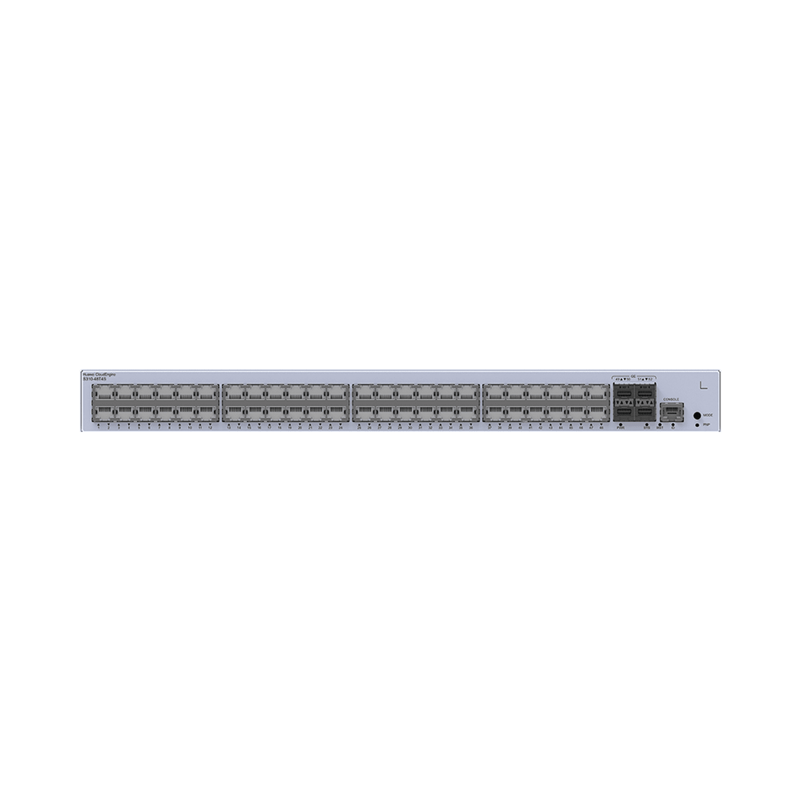 Switch Gigabit Administrable Capa 3 / 48 puertos 10/100/1000 Mbps / 4 Puertos SFP Uplink / iStack / Administración Nube Gratis S310-48T4S - HUAWEI