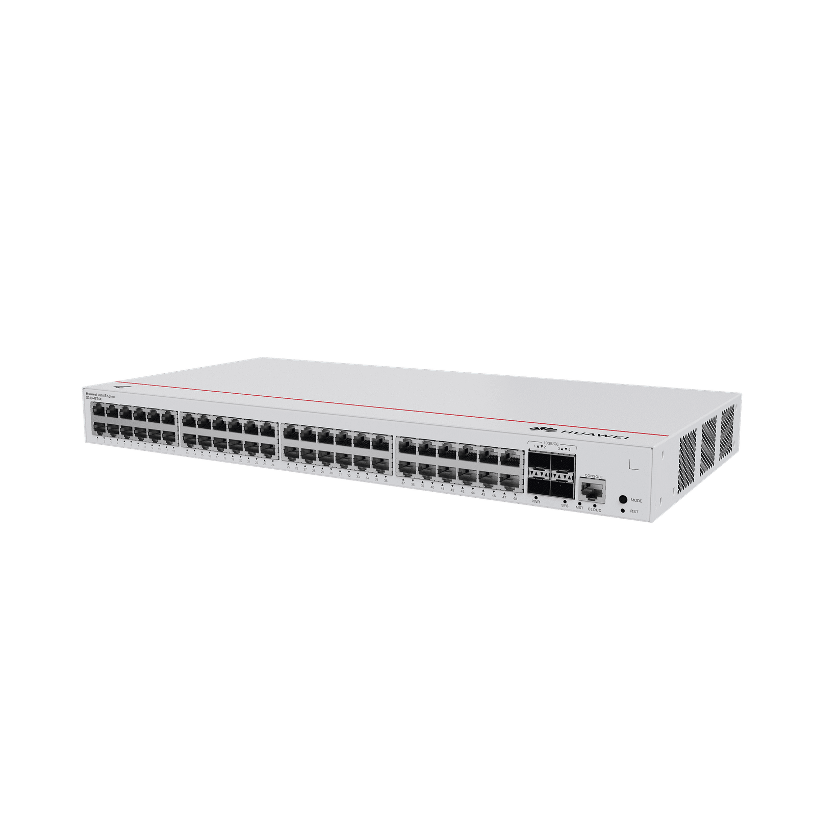 HUAWEI eKit – Switch Gigabit Administrable Capa 3 / 48 puertos 10/100/1000 Mbps / 4 Puertos SFP+ Uplink / iStack / Administración Nube Gratis S310-48T4X 223804 - HUAWEI