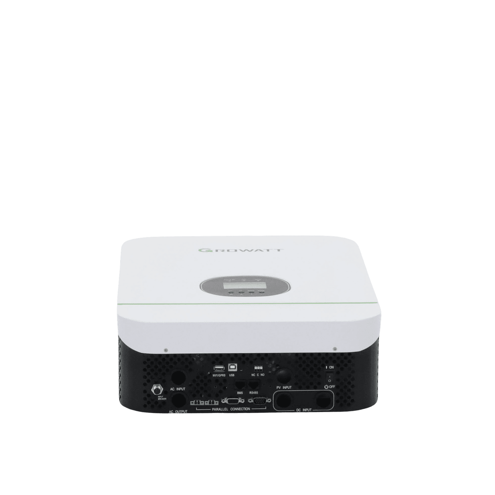 Inversor Cargador 3kW Compatible con Baterías de Litio, Monitoreo Remoto y Sincronización para Mayor Potencia, Operación 48Vcc SPF3000TLLVM48P - GROWATT