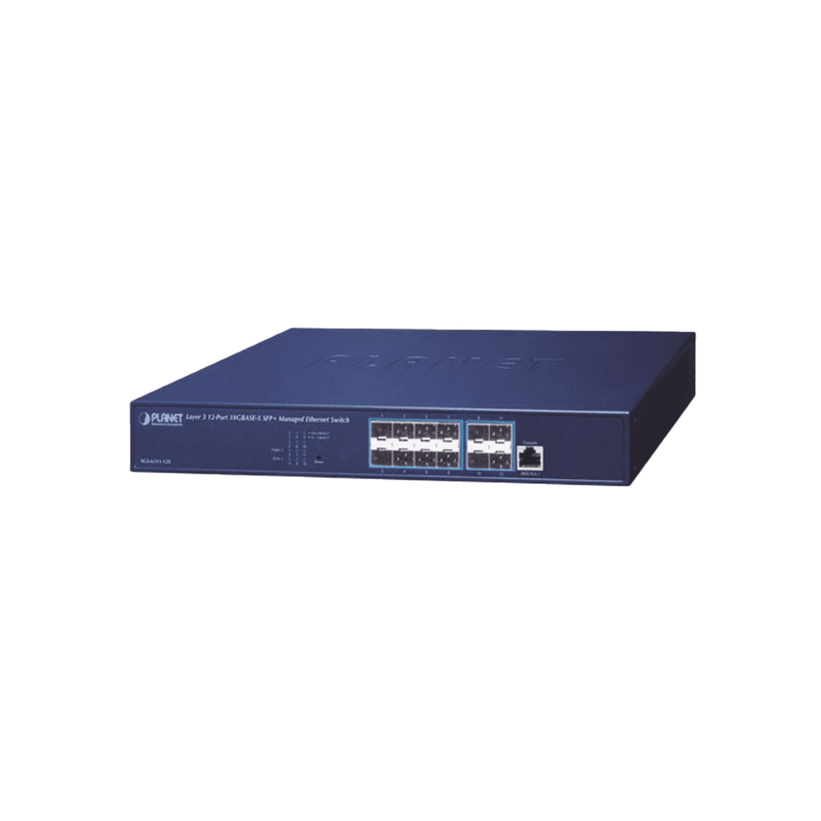 Switch Administrable Capa 3, 12 puertos SFP+ 10G BASE-X, 1 Puerto de Consola  RJ45. XGS-6311-12X - PLANET
