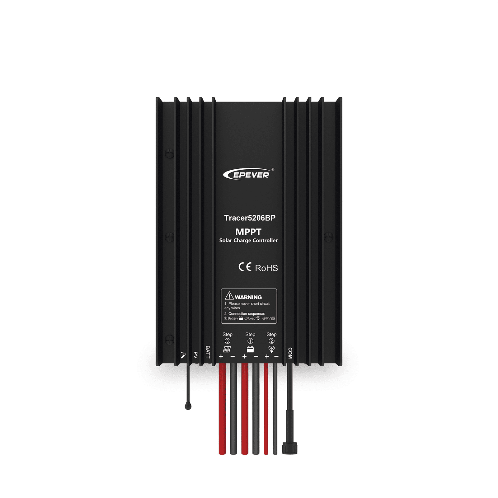 Controlador Solar MPPT 20A 12/24V, Máximo Voltaje de Circuito Abierto Voc 100Vcc, Configurable para Baterías de Litio TRACER5206BP - EPEVER