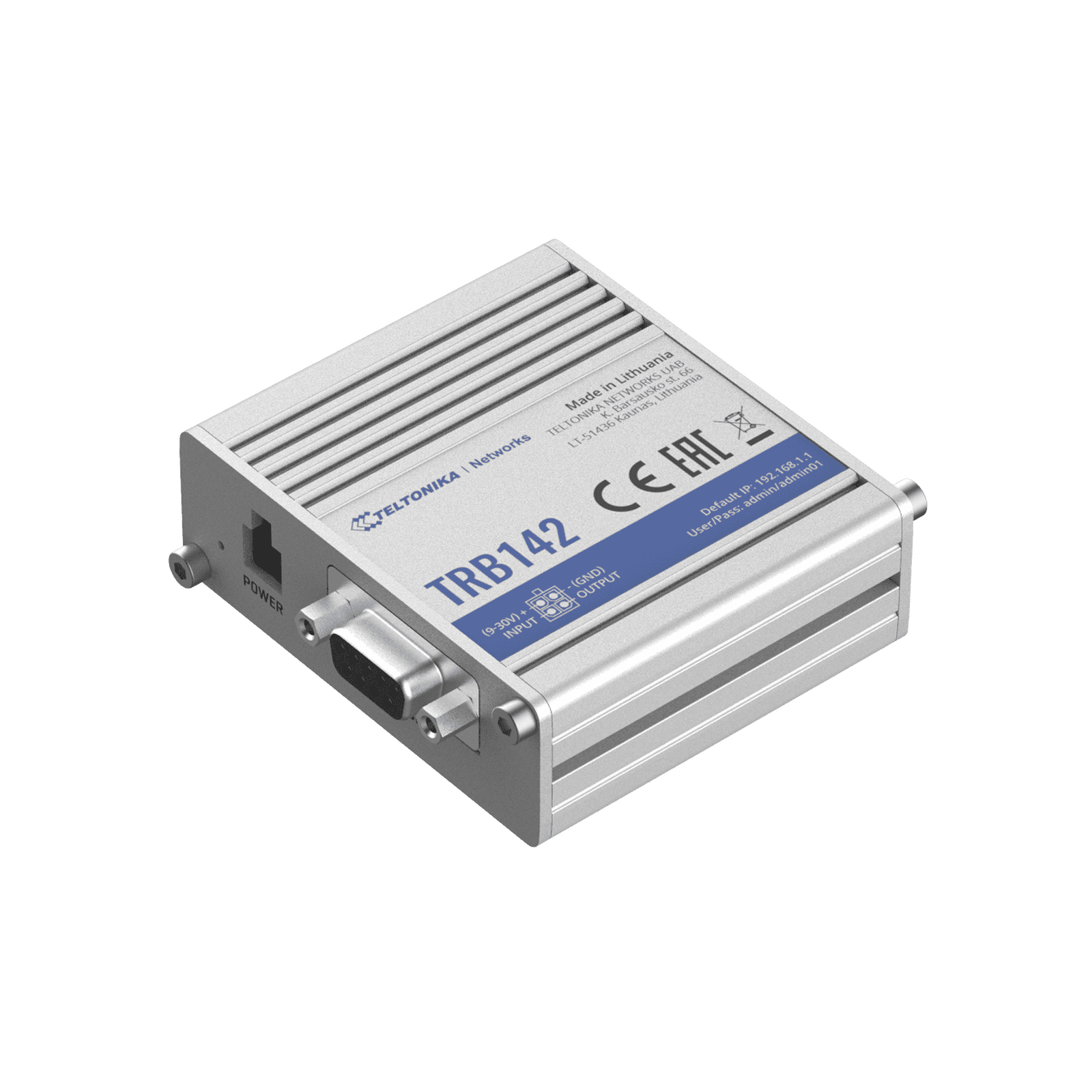 Gateway Industrial LTE 4G a Puerto Serial RS232 TRB142 - TELTONIKA