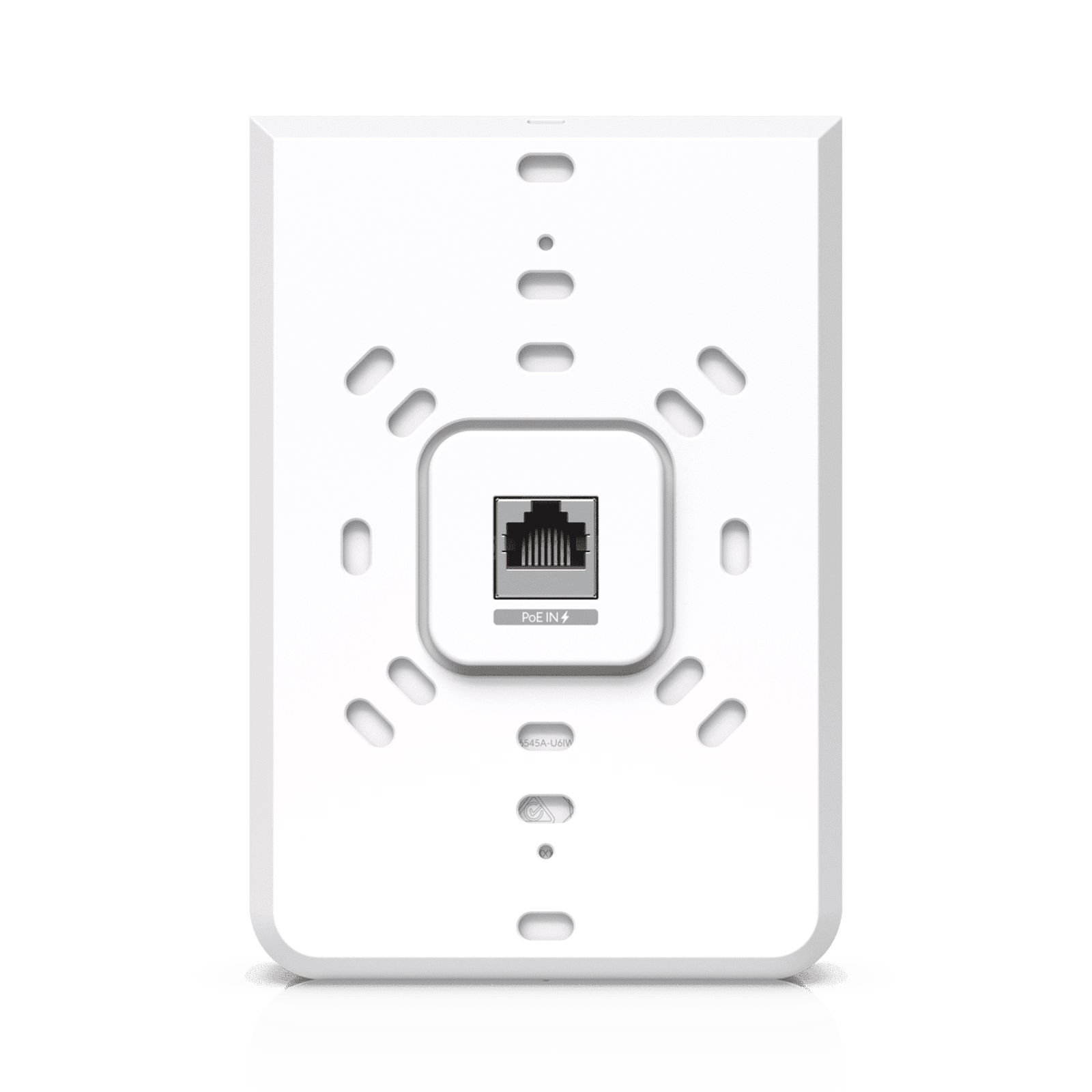 Access Point UniFi U6 In Wall/Montaje p/pared, WIFI 6 2.4 Y 5 Ghz, hasta 5.3 Gbps, 1 pto PoE In, 4 ptos secundarios (1 PoE Out) U6-IW - UBIQUITI NETWORKS