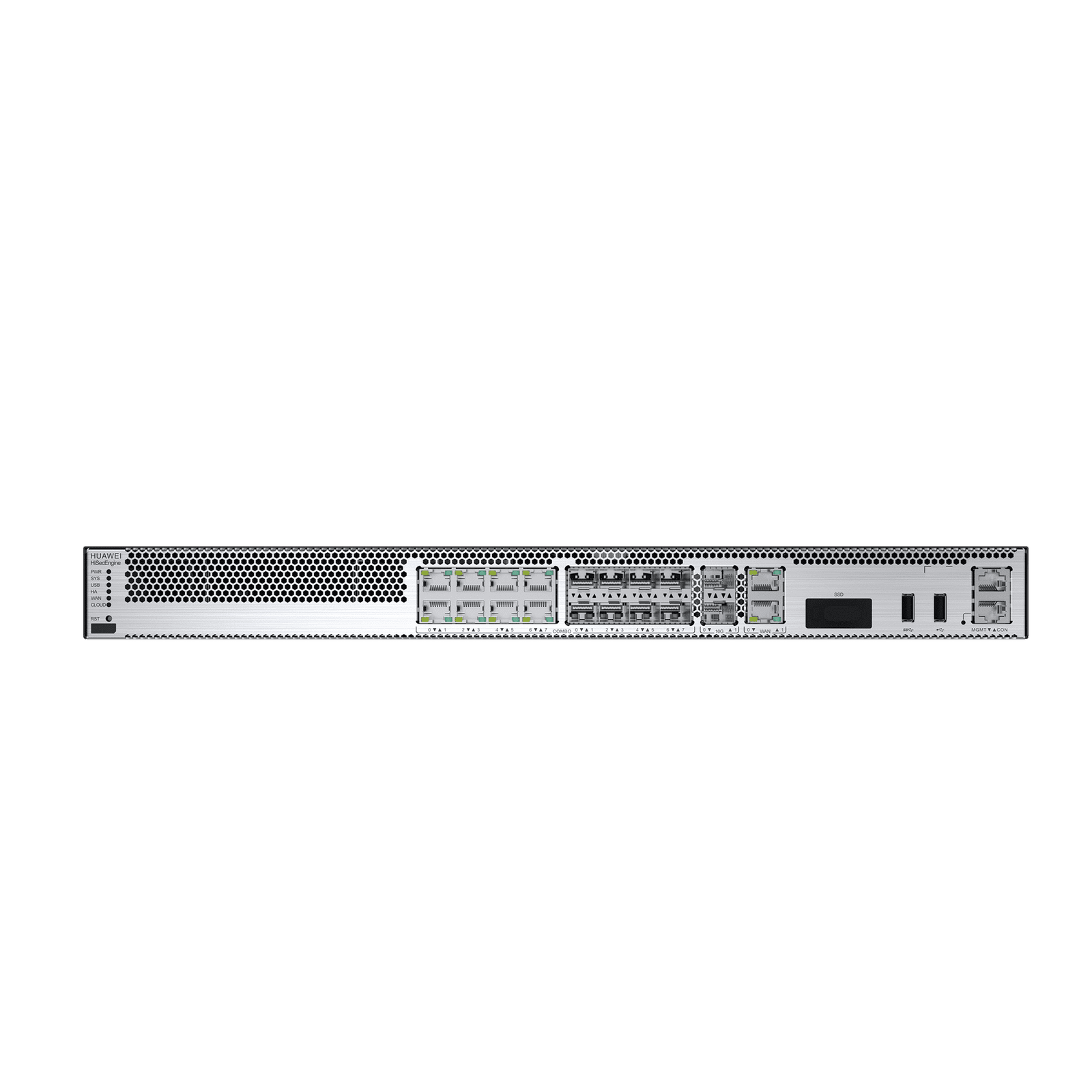 Firewall HUAWEI HiSecEngine de 8 Gbps para Empresas Medianas. Incluye Licencias por 1 Año de Threat Protection (AV, IPS, URL), Cloud Management y Soporte Hi-Care Estándar USG6585E 219447 - HUAWEI