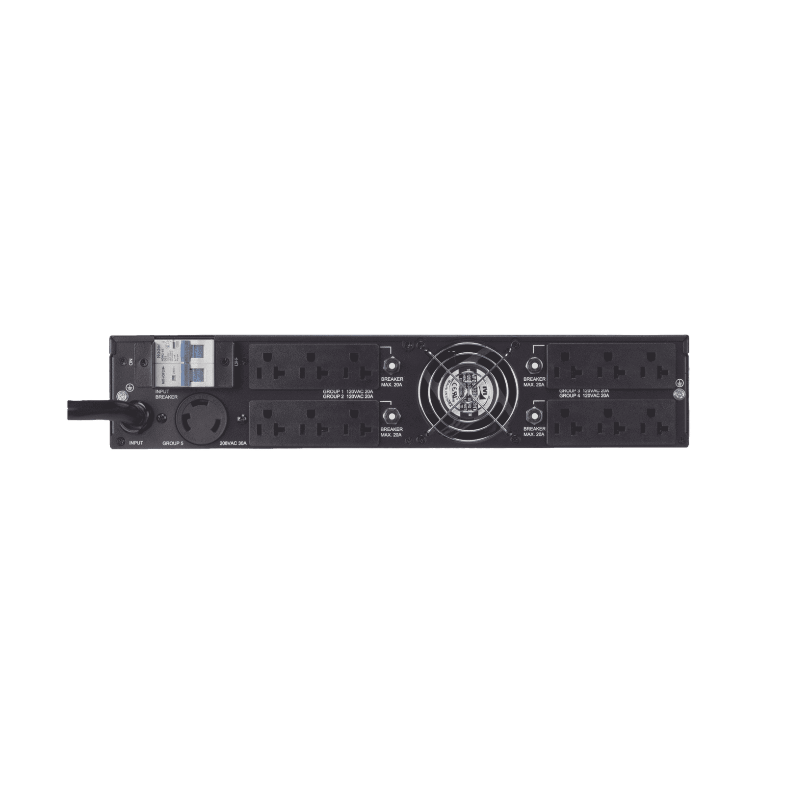 Transformador Reductor de 208 Vca a 120 Vca, Con Entrada NEMA L6-30P, 1 Salida L3-30R y 12 Salidas 5-20R, Recomendado Para UPS de Panduit UTFMRDU - PANDUIT