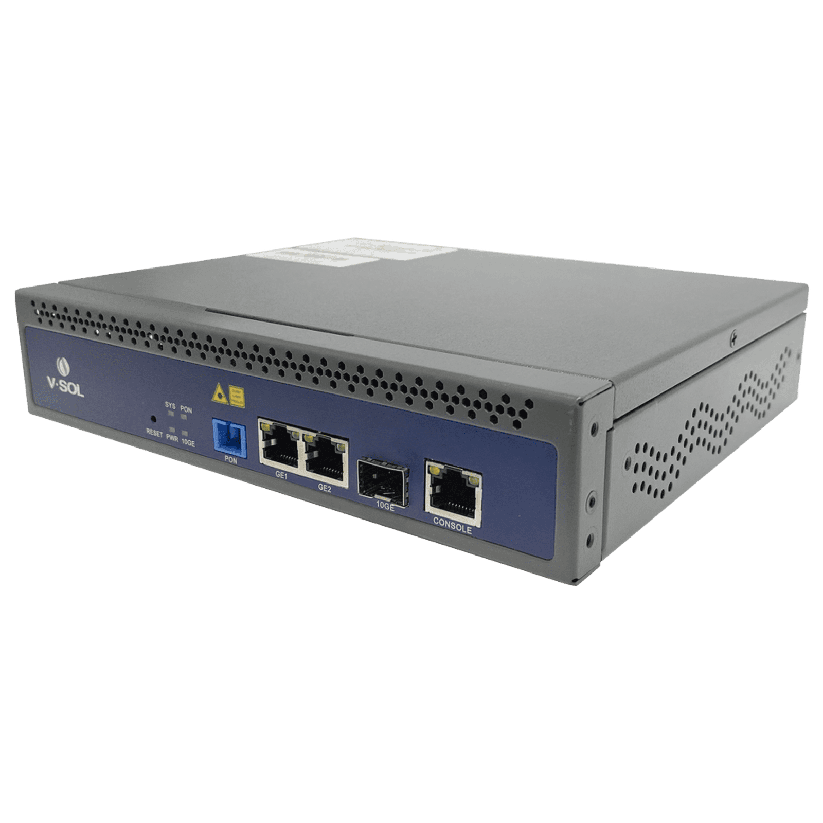 OLT de 1 puerto GPON con 3 puertos Uplink (2 puertos Gigabit Ethernet + 1 puerto SFP/SFP+) , hasta 128 ONUS, V1600-GS 216430 - V-SOL