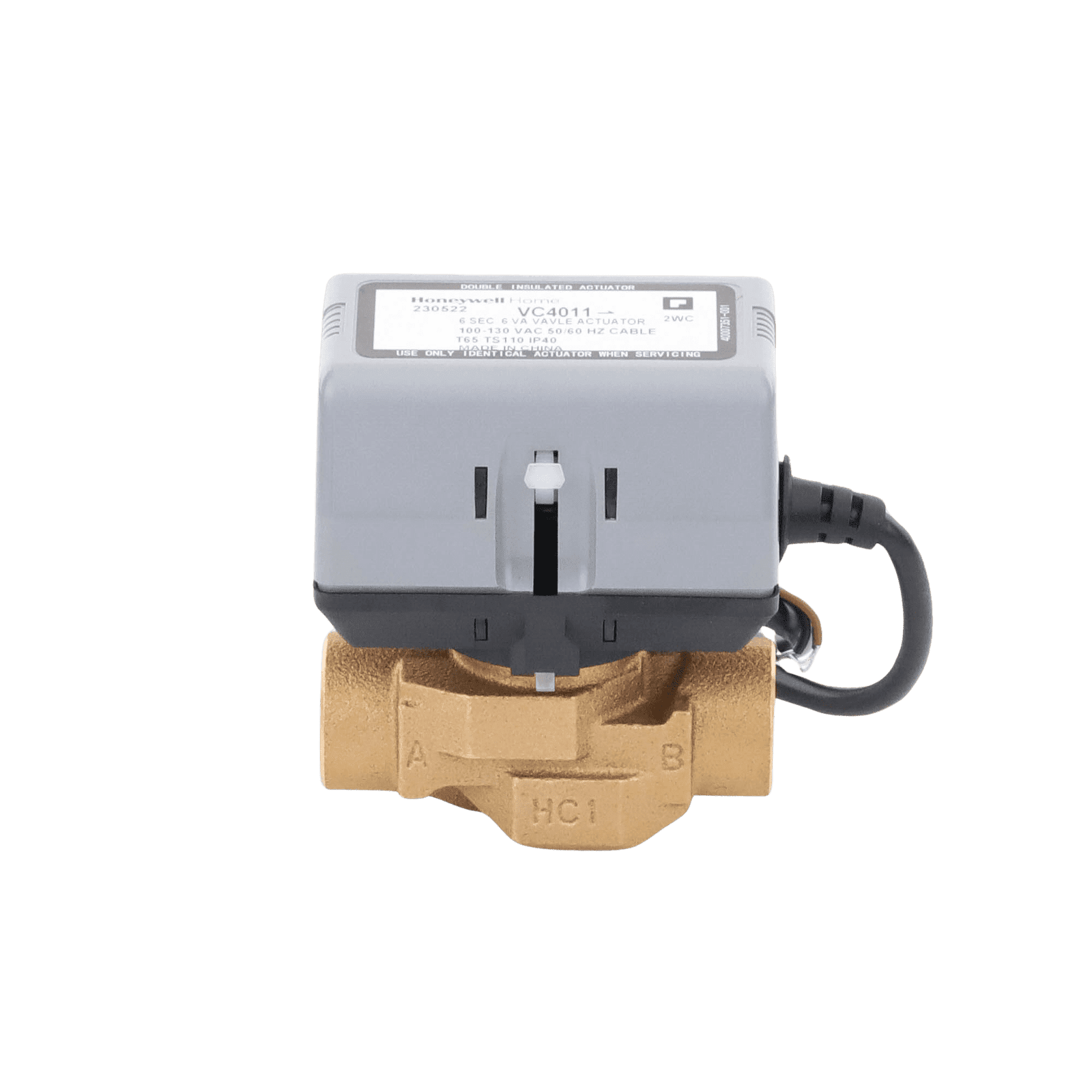 Válvula 3/4 De 2 Vías Conexión de rosca BSPT Con Actuador 40011 A 120V, On/off VC4011AK1000T - HONEYWELL HOME RESIDEO