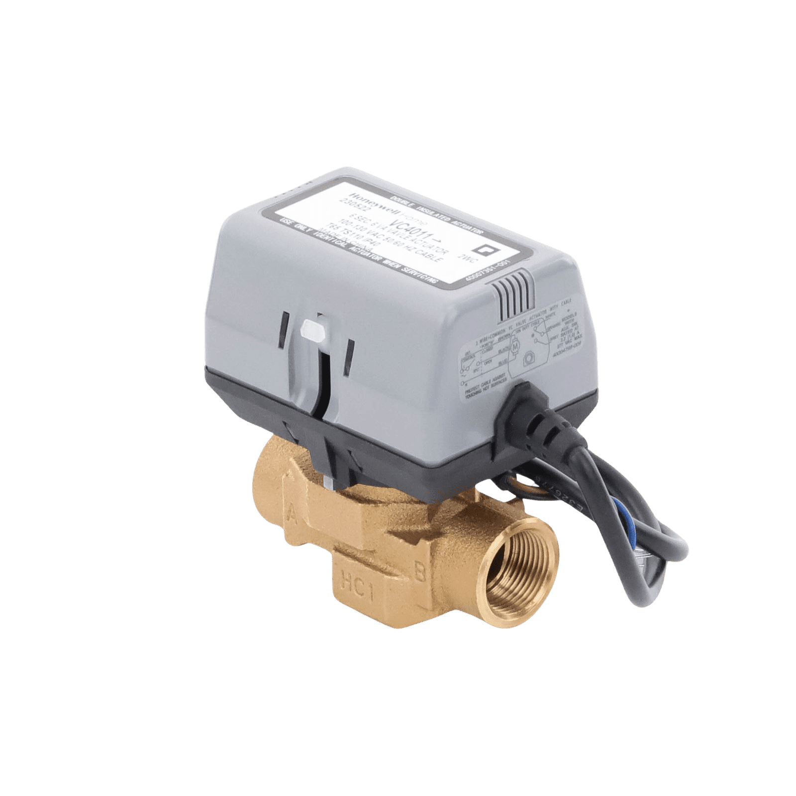Válvula 3/4 De 2 Vías Conexión de rosca BSPT Con Actuador 40011 A 120V, On/off VC4011AK1000T - HONEYWELL HOME RESIDEO