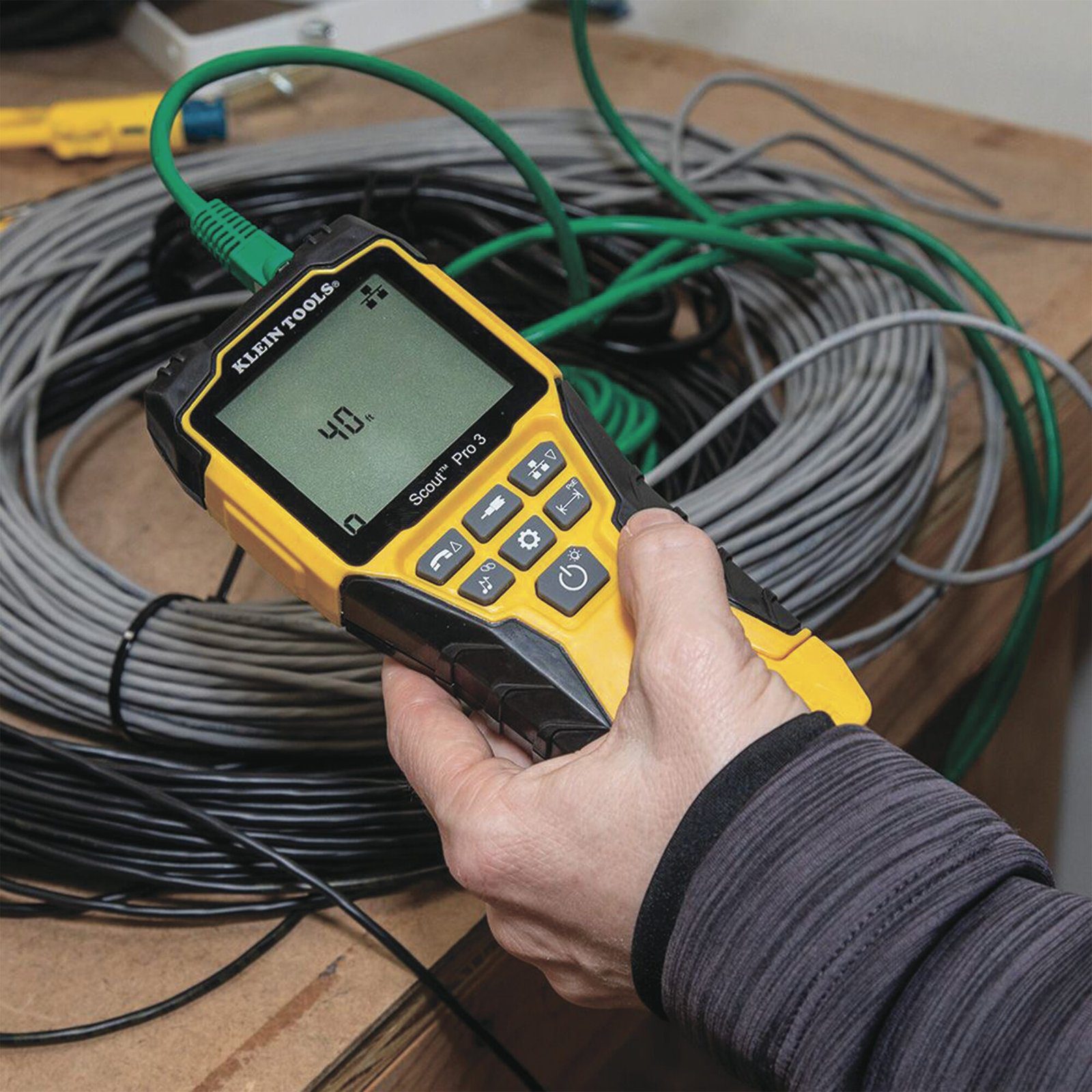 Probador Scout™ Pro 3 con kit de transmisores remotos Test-n-Map™ (Inspección PoE) VDV501-853 - KLEIN TOOLS