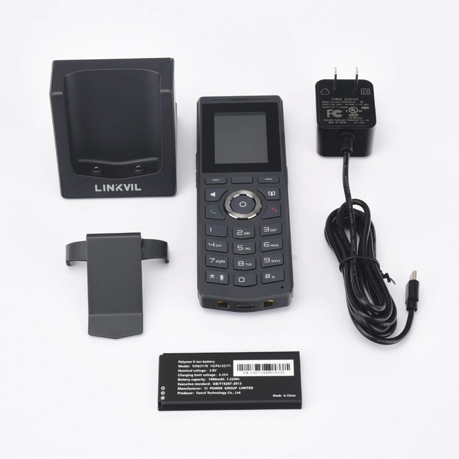 Teléfono IP Wi-Fi portátil y elegante diseñado para aplicaciones de comunicación móvil. W610W - FANVIL