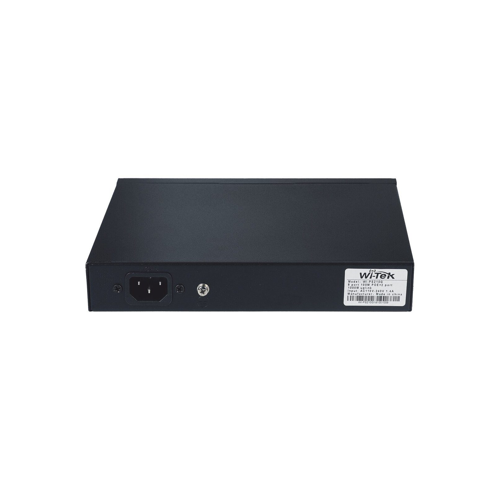 Switch PoE (802.3af/at/bt) / No administrable de largo alcance / Hasta 250m / 8 x 10/100Mbps (PoE) + 2 x Puertos Gigabit Uplink, / Hasta 120 W WI-PS210G 189891 - WI-TEK