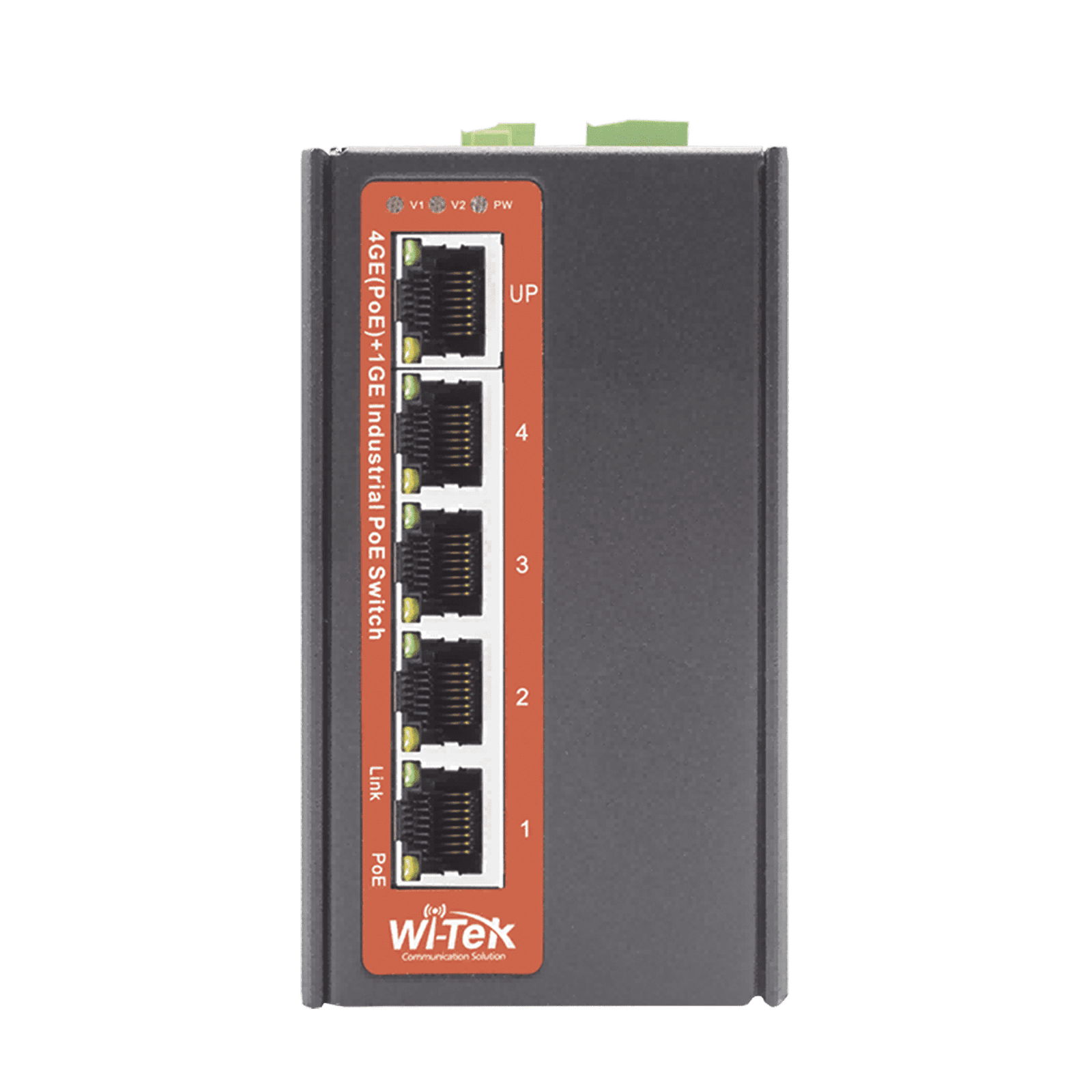 Switch Industrial PoE++ / No administrable / Con 4 puertos Gigabit PoE / 1 puerto Gigabit Uplink / Presupuesto 120W WI-PS305G-I-DC 218590 - WI-TEK