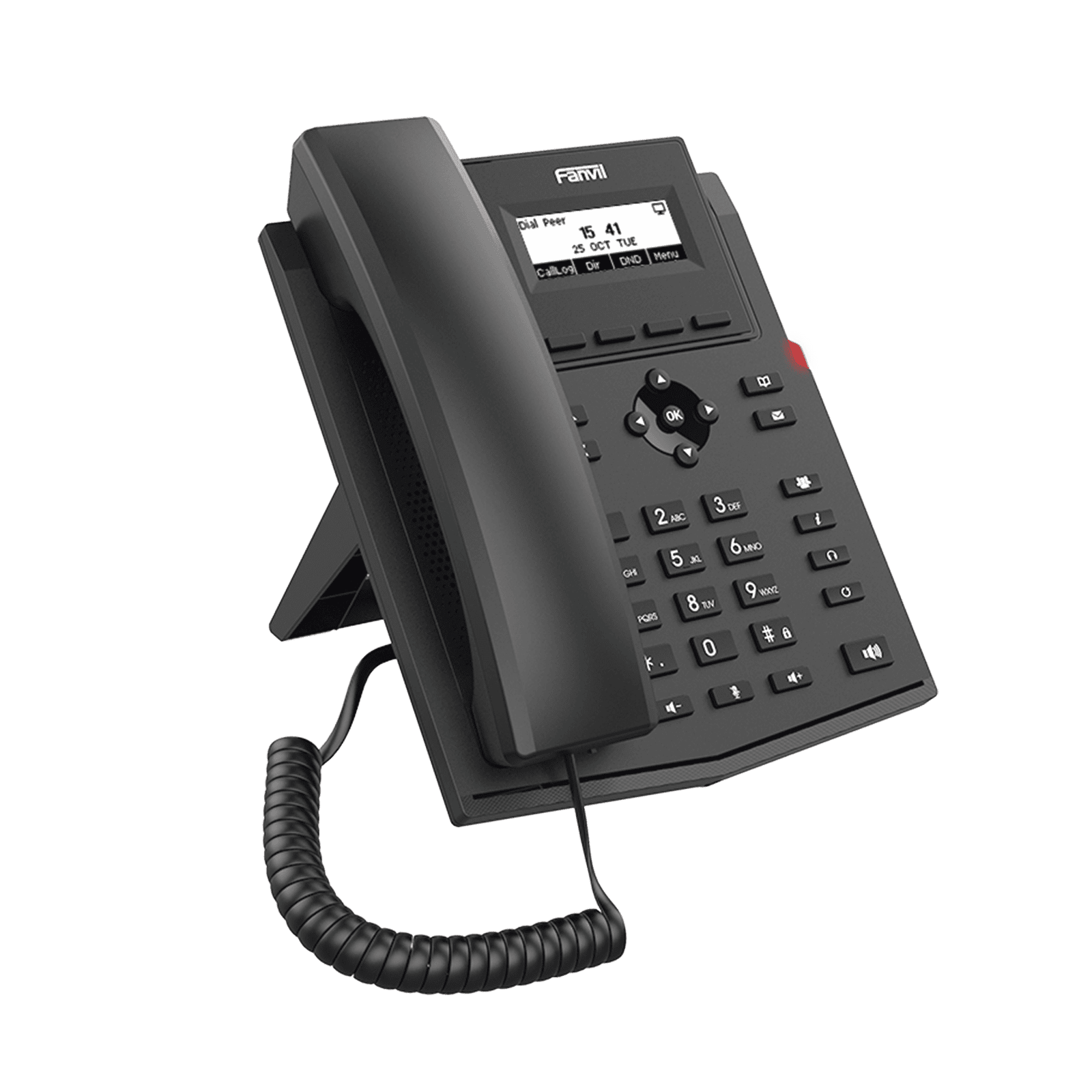 Teléfono IP empresarial para 2 lineas SIP con pantalla LCD, Puertos Gigabit, Códec Opus, conferencia de 3 vías, PoE. X301G 215170 - FANVIL