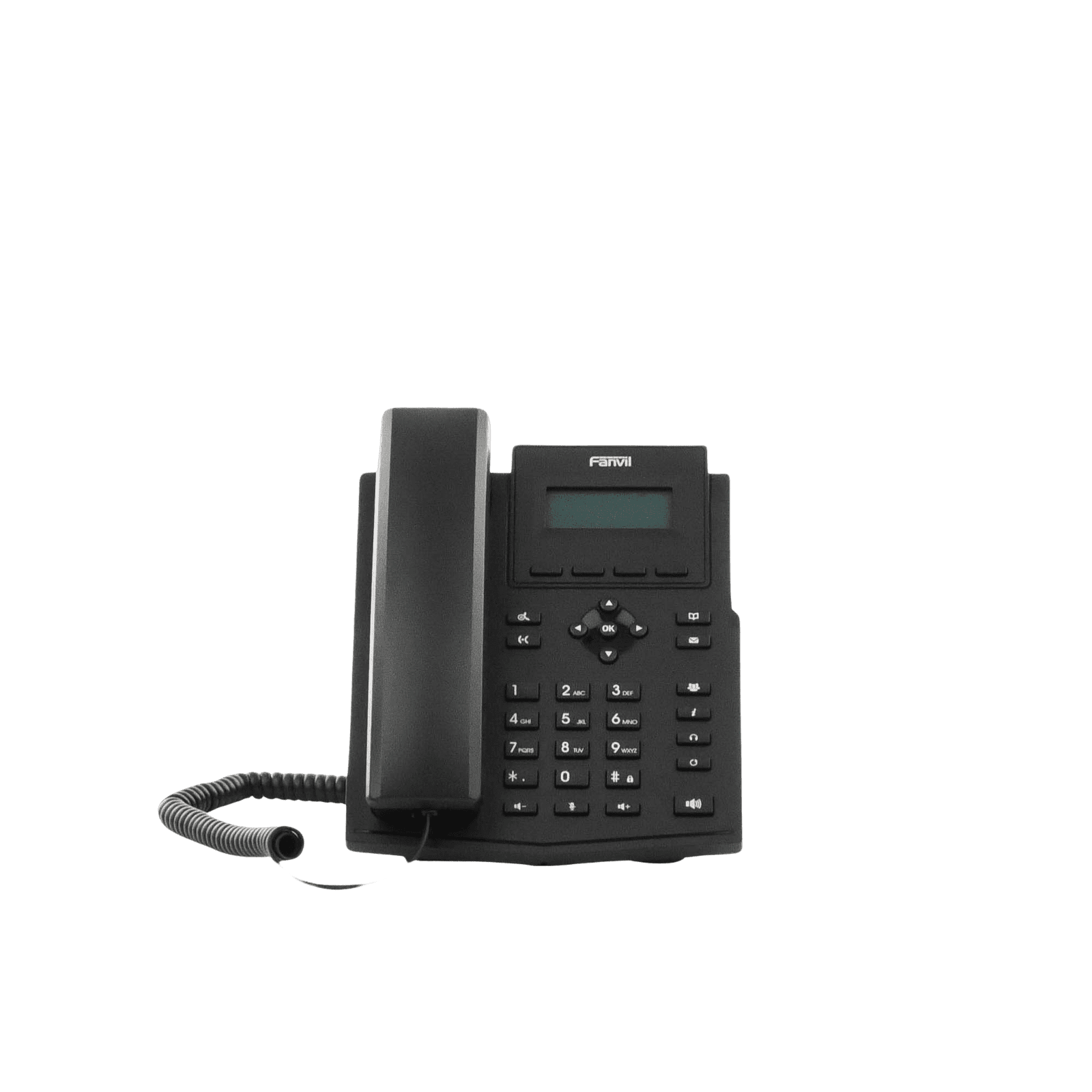 Teléfono IP empresarial para 2 lineas SIP con pantalla LCD, Puertos Gigabit, Códec Opus, conferencia de 3 vías, PoE. X301G 215170 - FANVIL