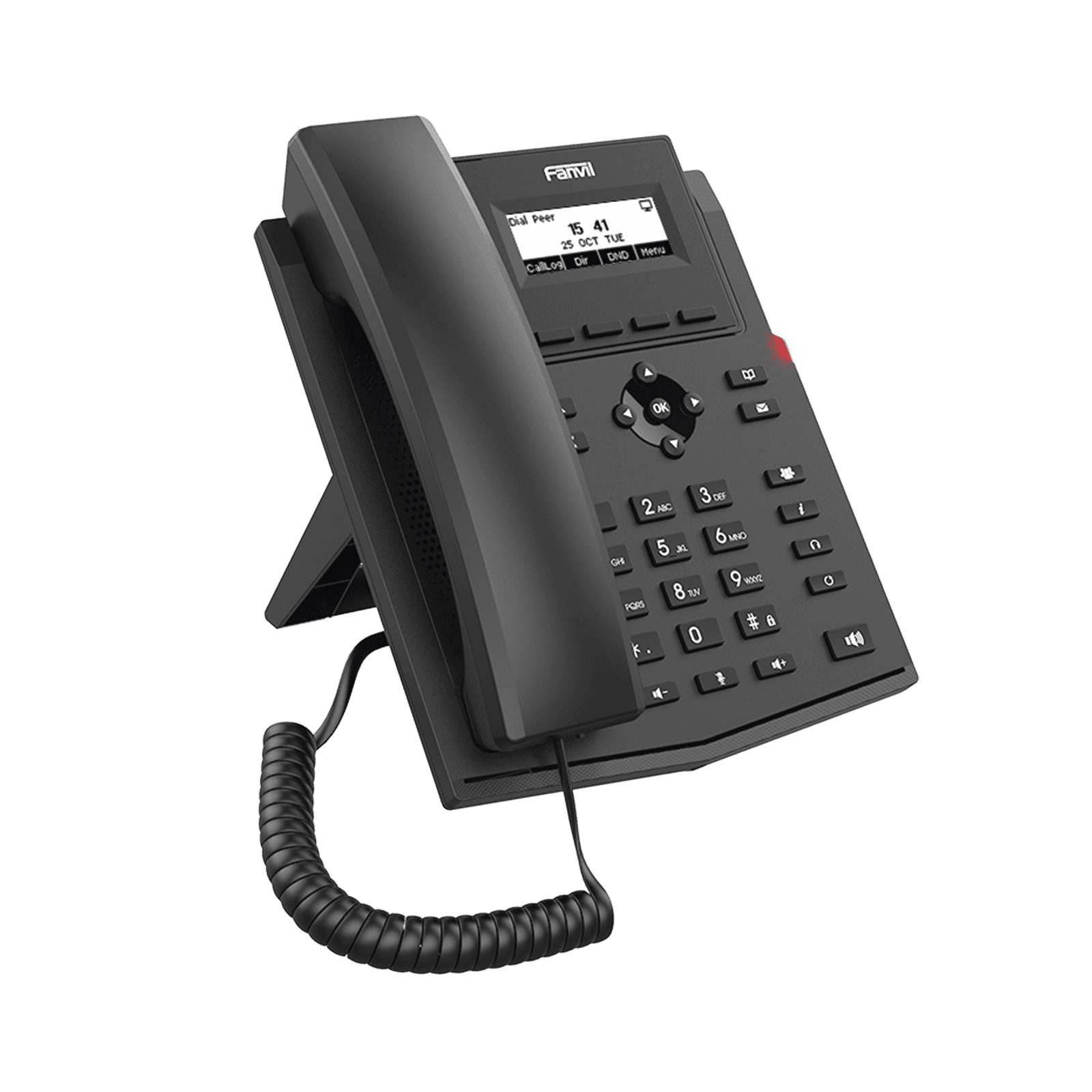 Teléfono IP empresarial para 2 lineas SIP con pantalla LCD, Códec Opus, conferencia de 3 vías, PoE. X301P 215169 - FANVIL