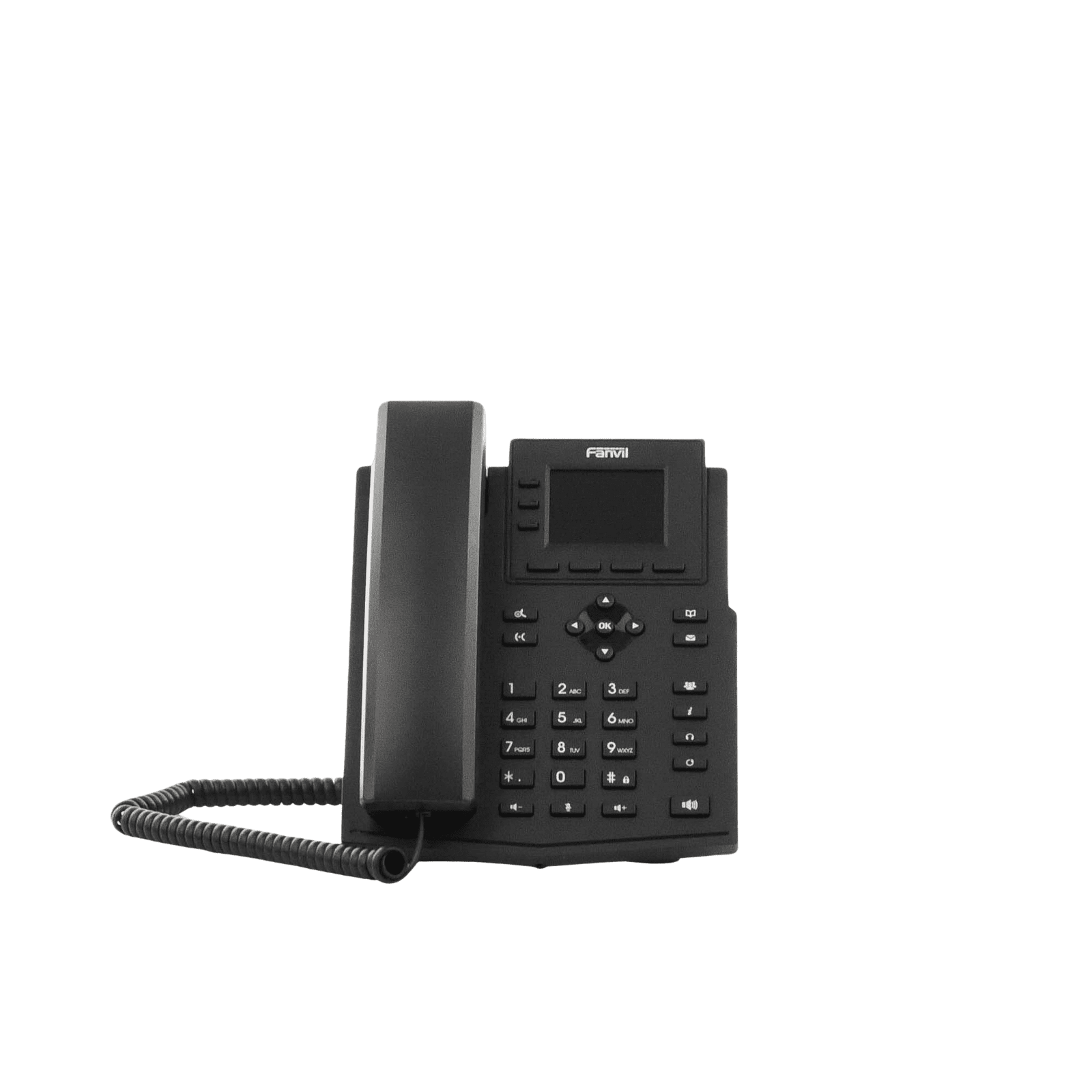 Teléfono IP empresarial para 4 líneas SIP con pantalla LCD de 2.4 pulgadas a color, Opus y conferencia de 3 vías, PoE. X303P 215171 - FANVIL