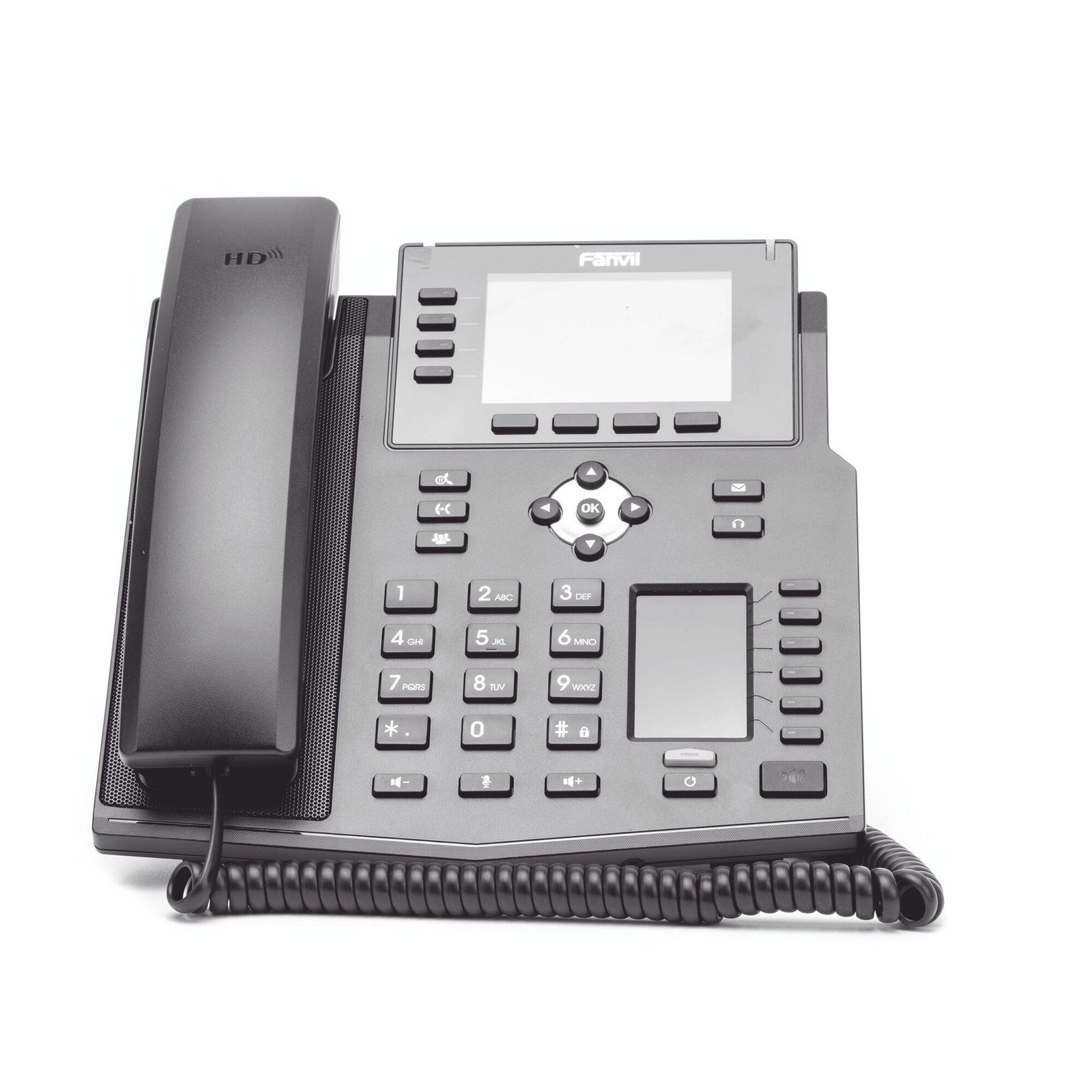 Teléfono IP Empresarial con Estándares Europeos, 16 líneas SIP con pantalla LCD a color 3.5″, 30 teclas DSS/BLF, puertos Gigabit, IPv6, Opus y conferencia de 3 vías, PoE/DC X5U 174455 - FANVIL