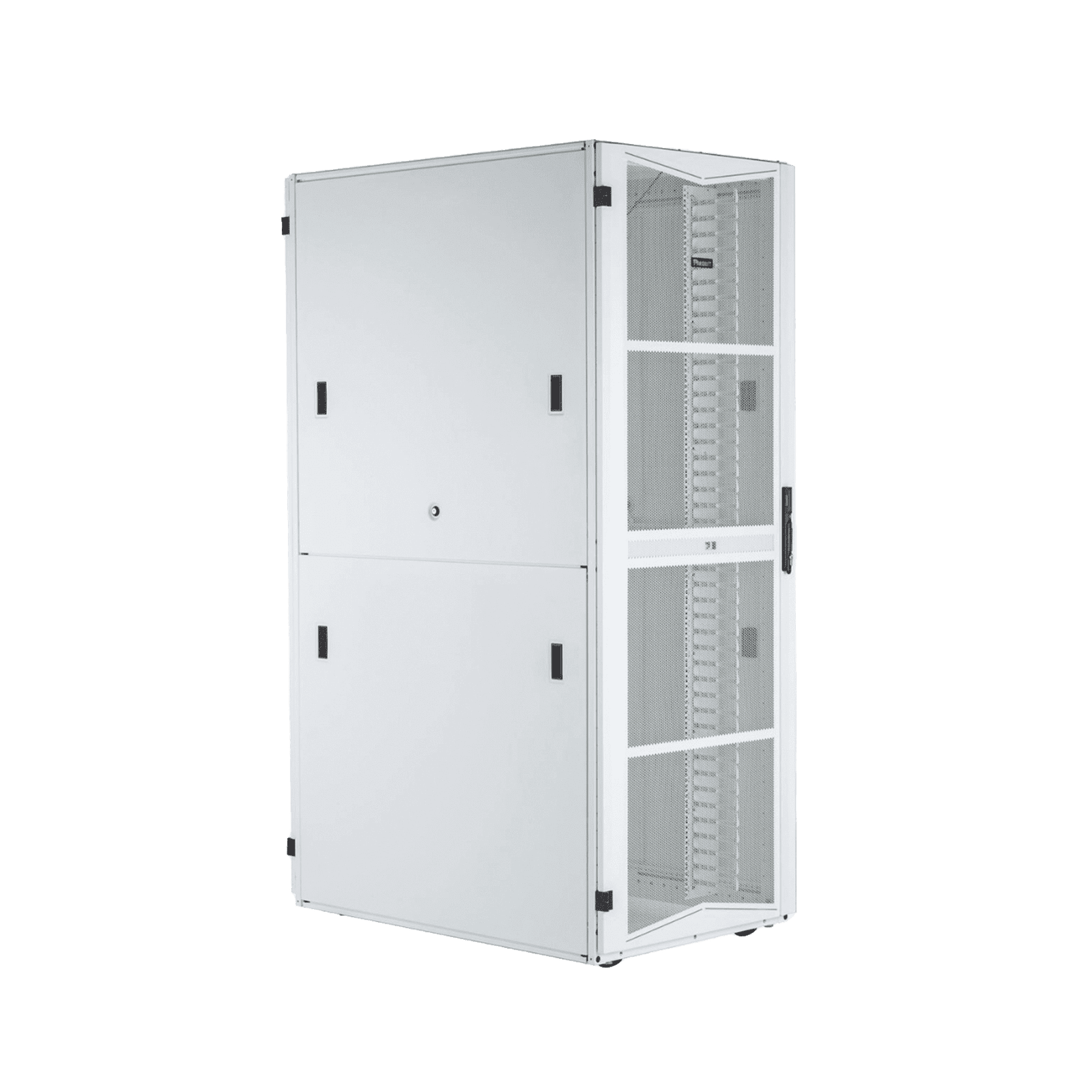 Gabinete FlexFusion para Centros de Datos, 42 UR, 600 mm de Ancho, 1070 mm de Profundidad, Fabricado en Acero, Color Blanco XG64212WS0001 - PANDUIT