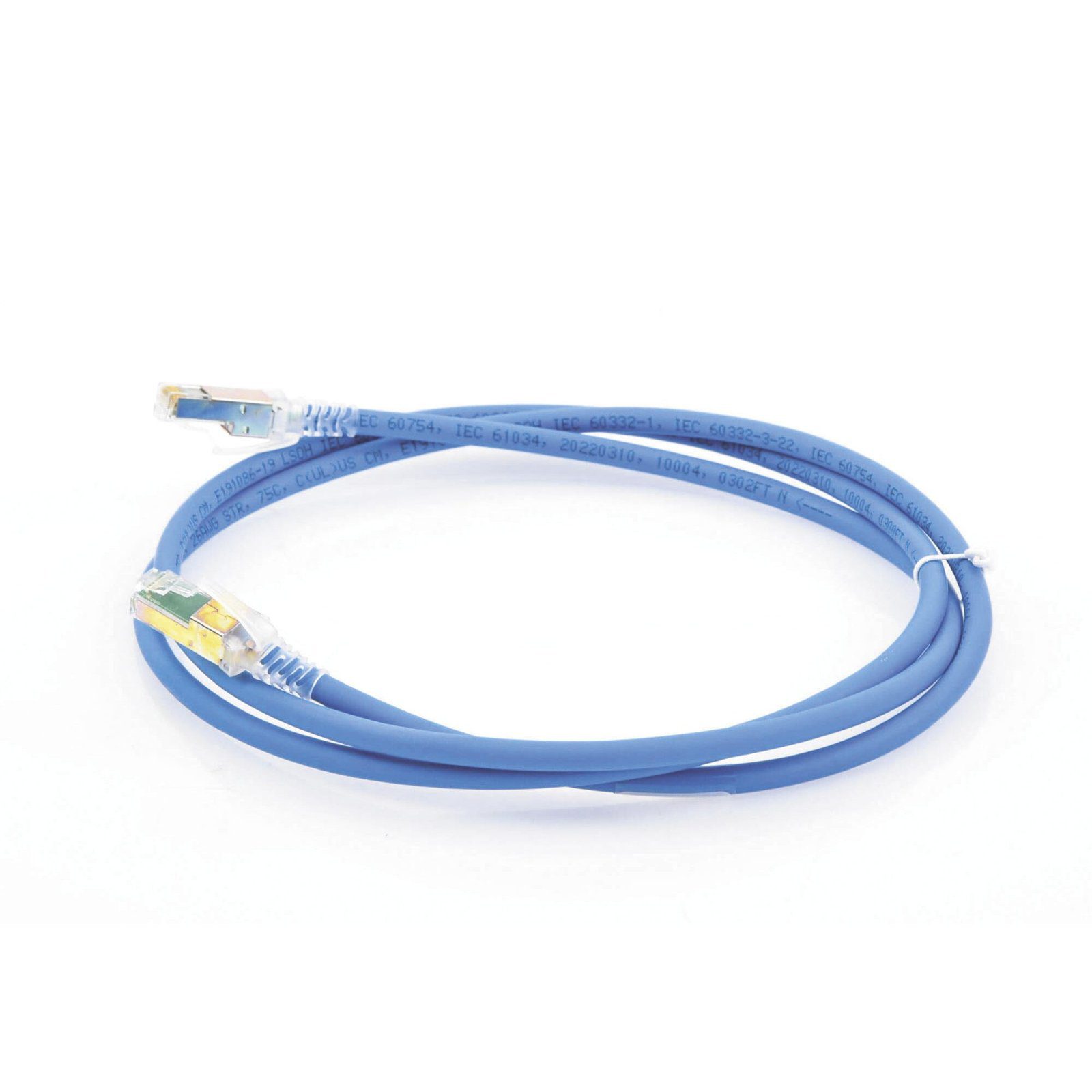 Patch Cord Z-MAX Cat6A UTP, CM, 5ft, Color Azul, Versión Bulk (Sin Empaque Individual) ZM6A-05-06B - SIEMON